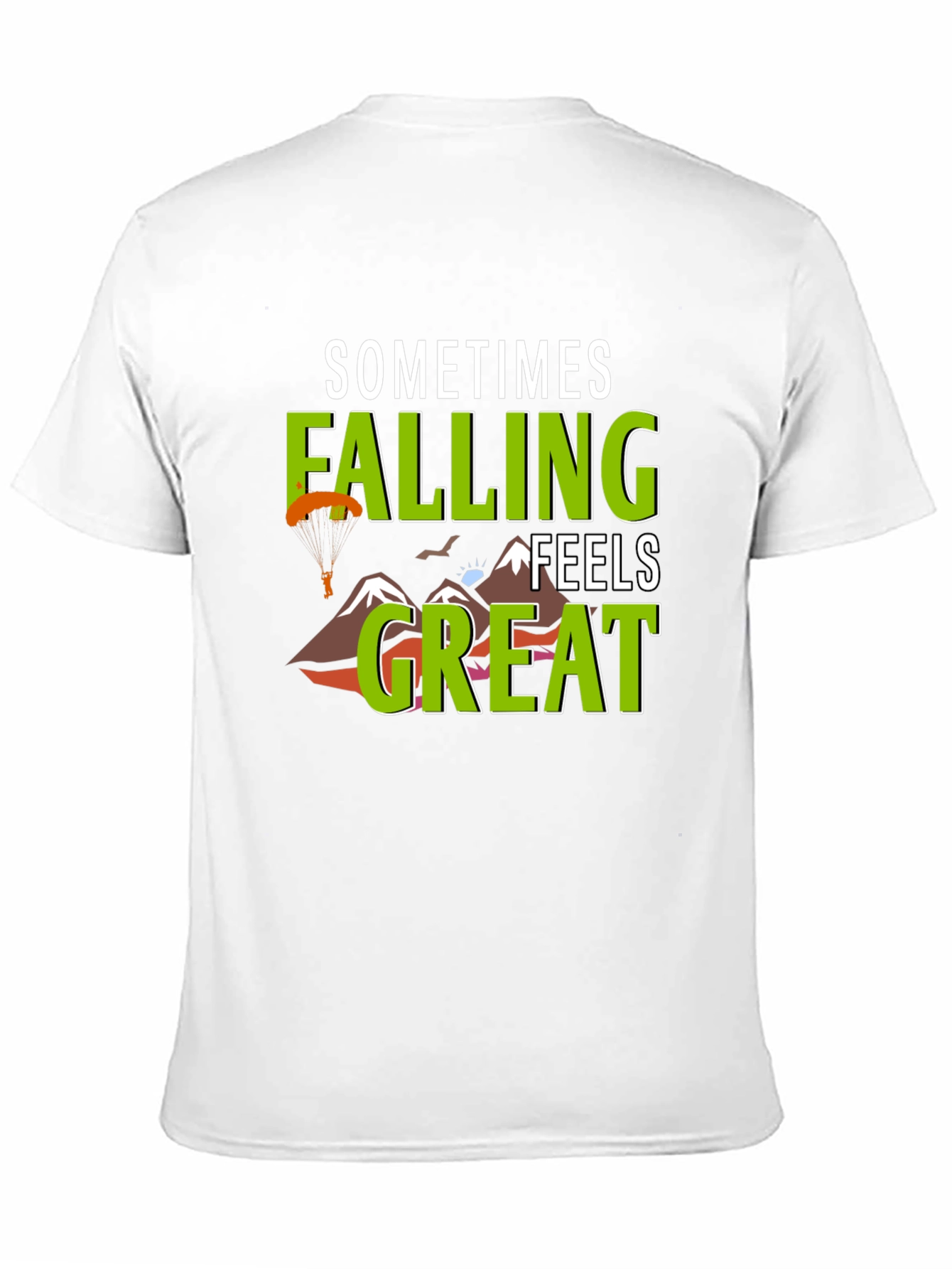 Camiseta Negra Sometimes Falling Feels Great