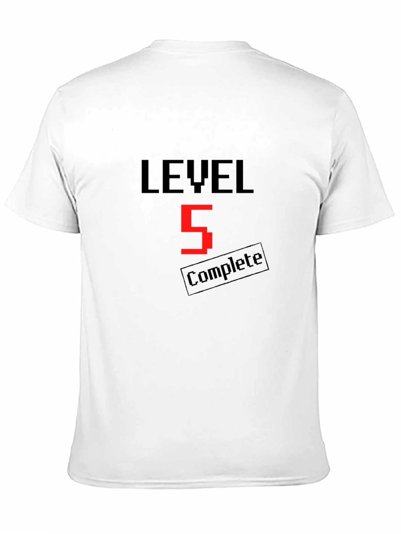 Camiseta Negra Nivel 5 Completado