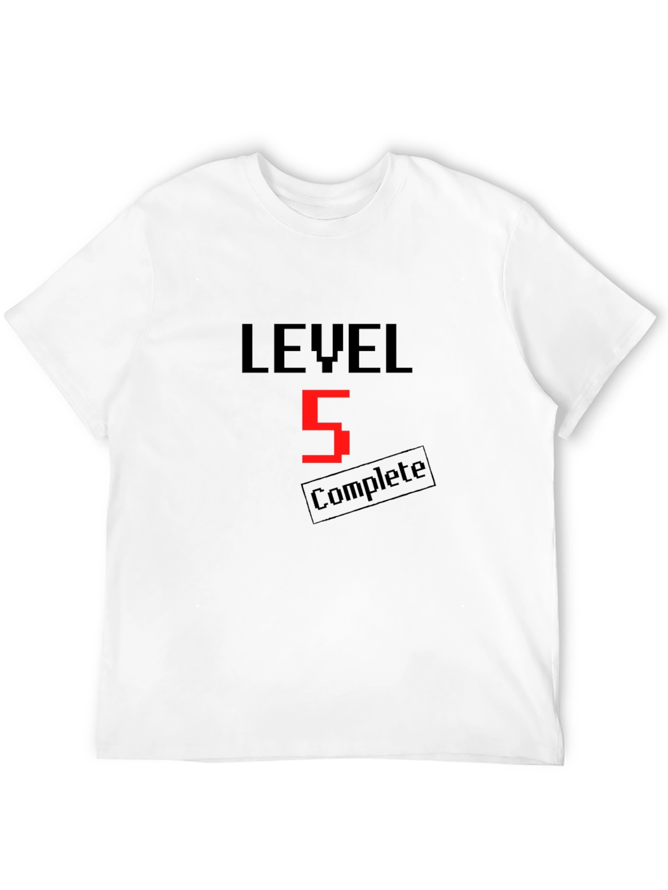 Camiseta Negra Nivel 5 Completado
