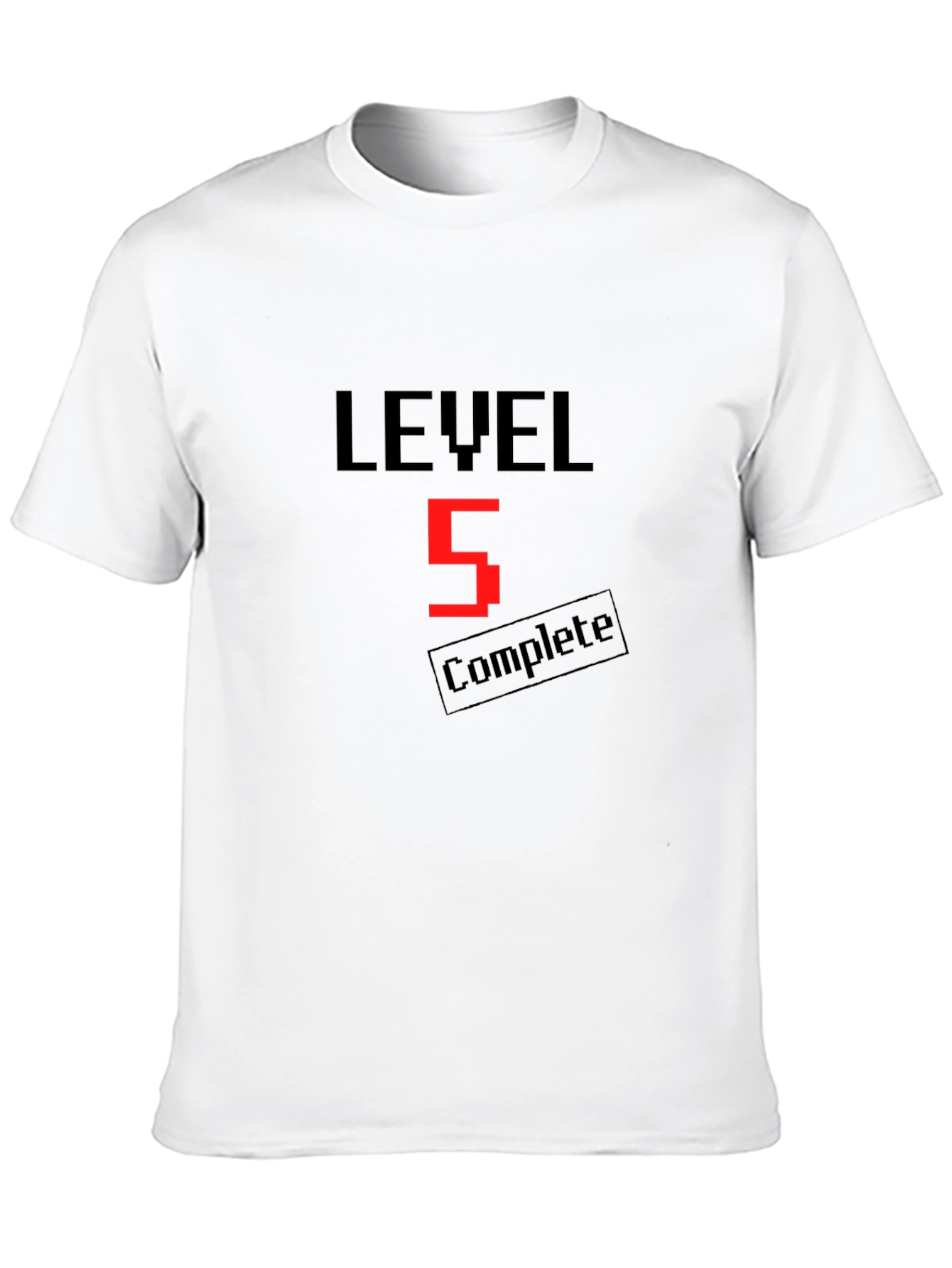 Camiseta Negra Nivel 5 Completado