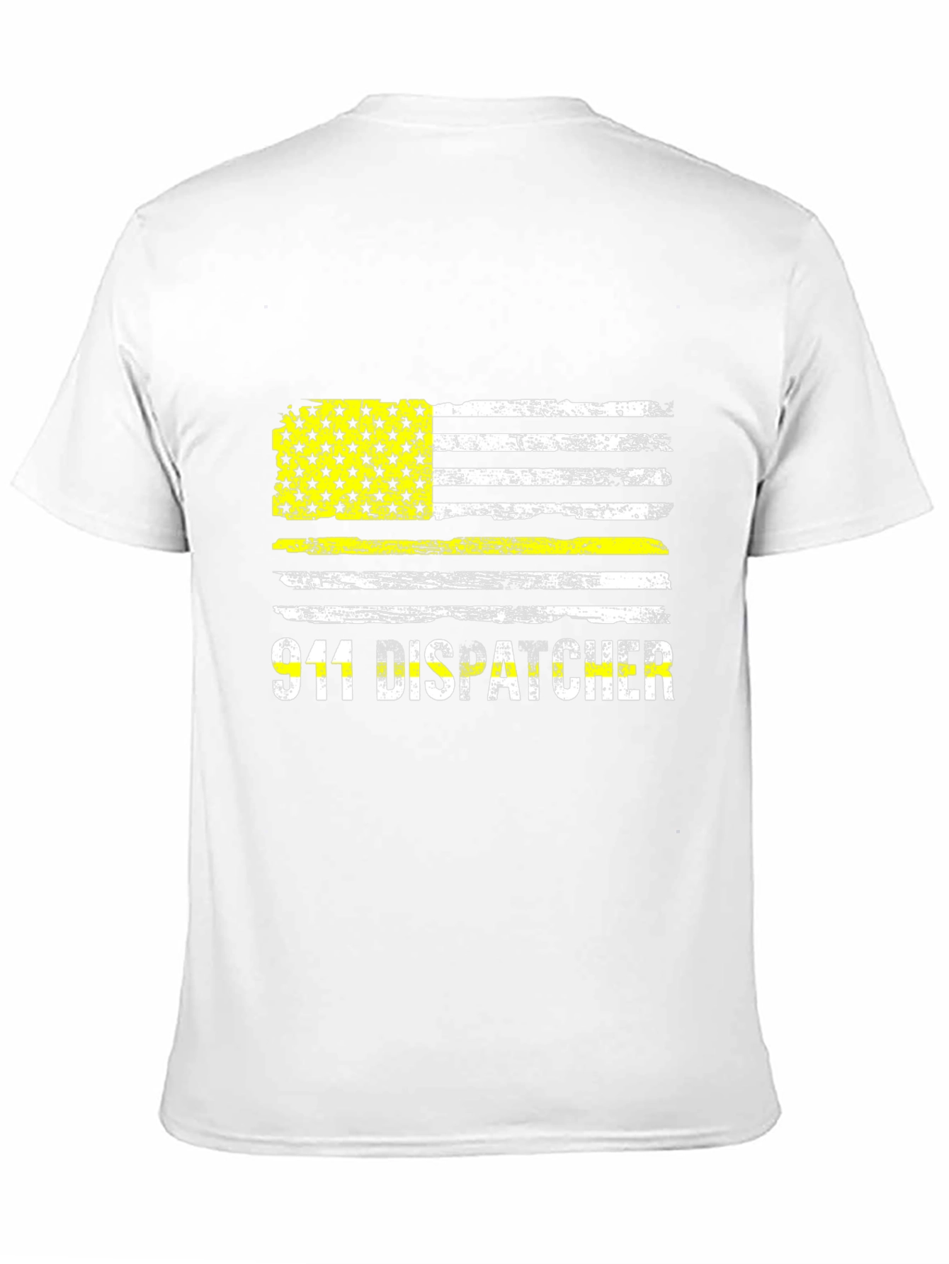 Camiseta 911 Dispatcher Bandera Grunge