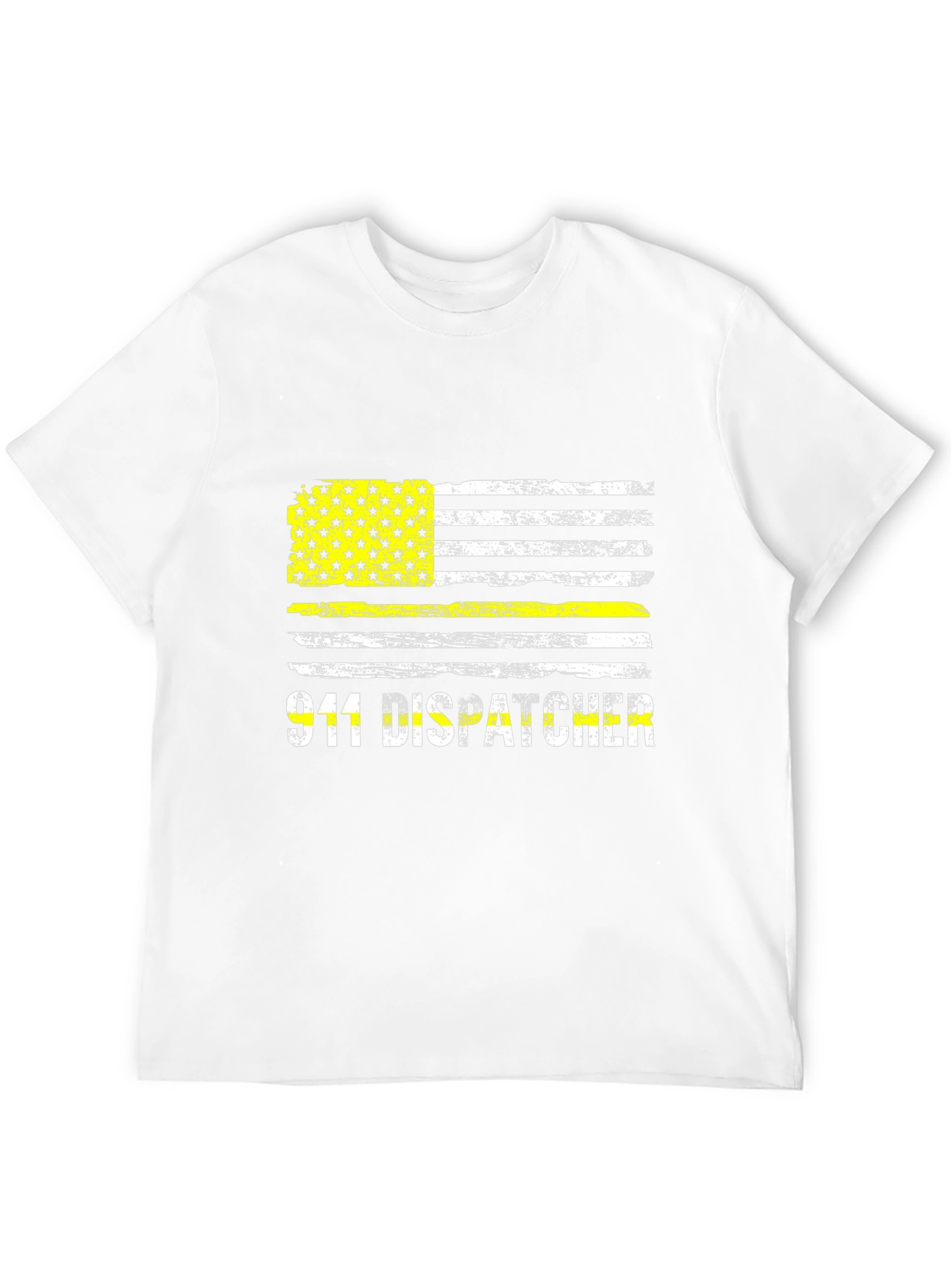 Camiseta 911 Dispatcher Bandera Grunge