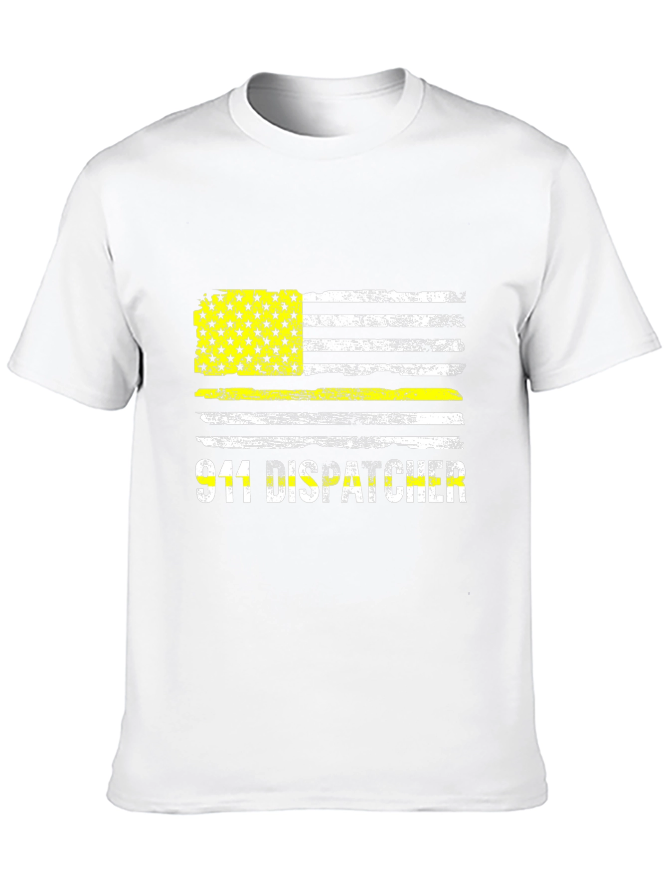 Camiseta 911 Dispatcher Bandera Grunge
