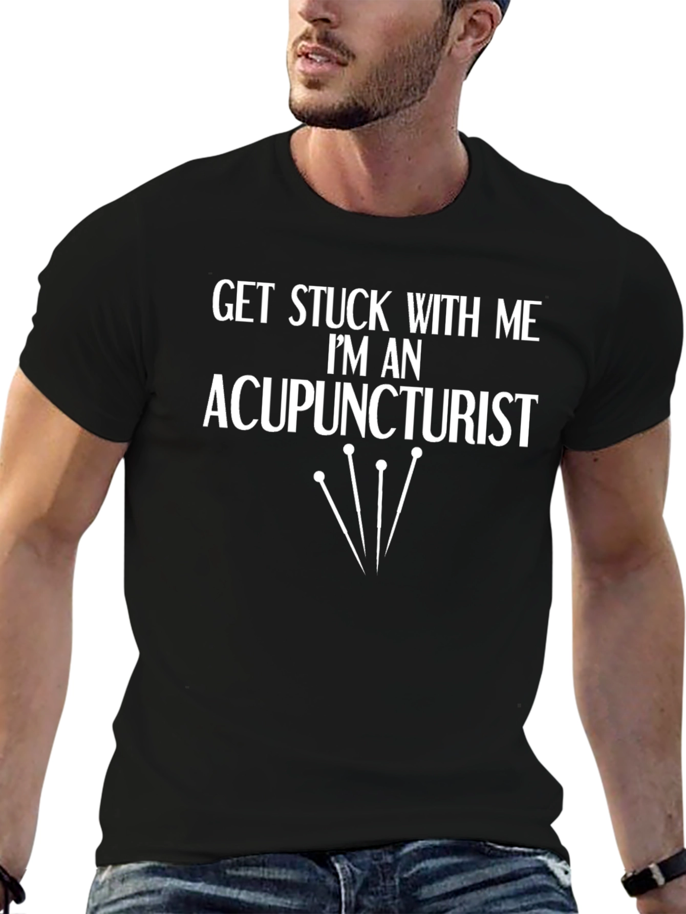 Camiseta Negra Acupunturista: ¡Déjate Pinchar con Estilo!