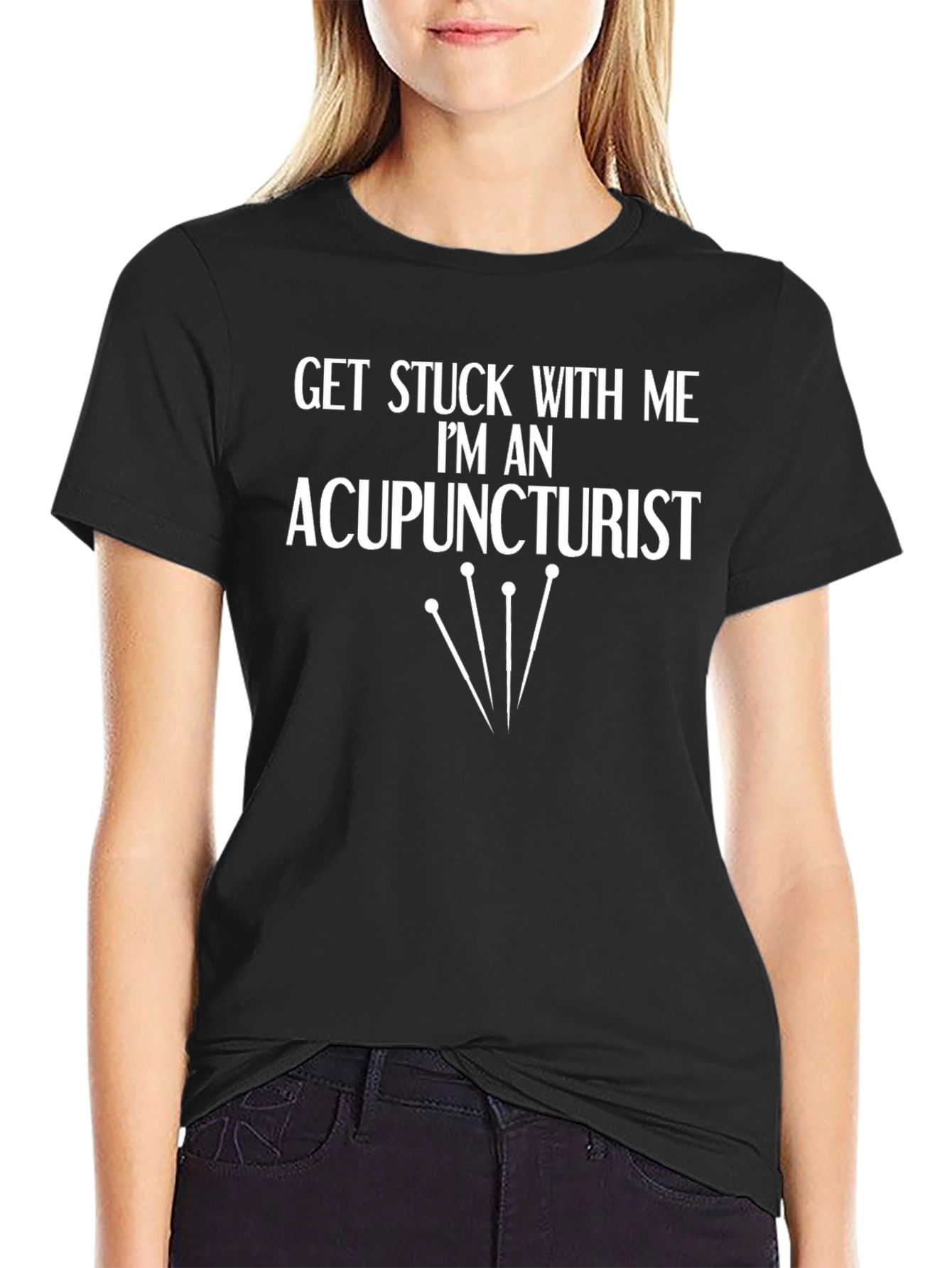 Camiseta Negra Acupunturista: ¡Déjate Pinchar con Estilo!