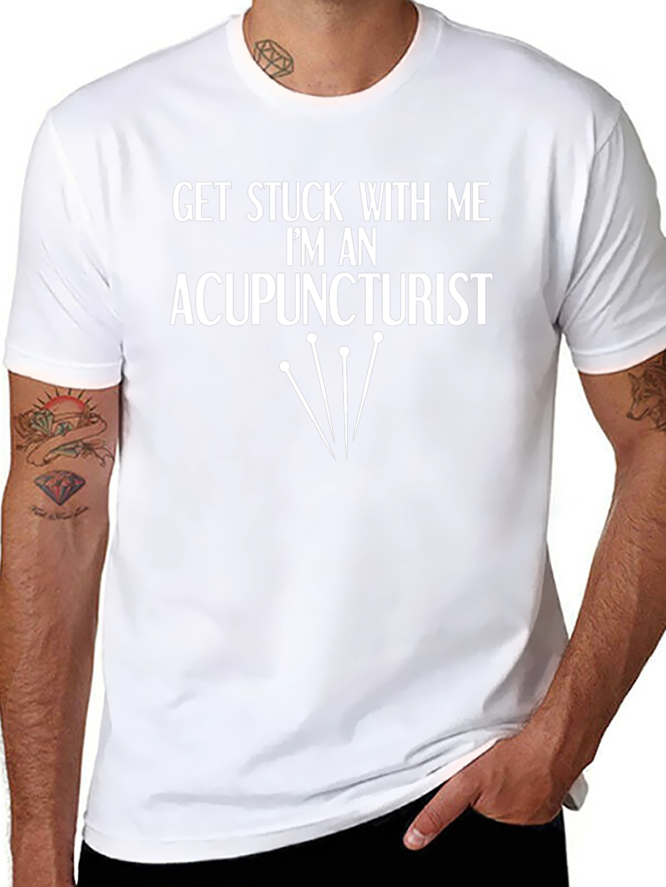 Camiseta Negra Acupunturista: ¡Déjate Pinchar con Estilo!