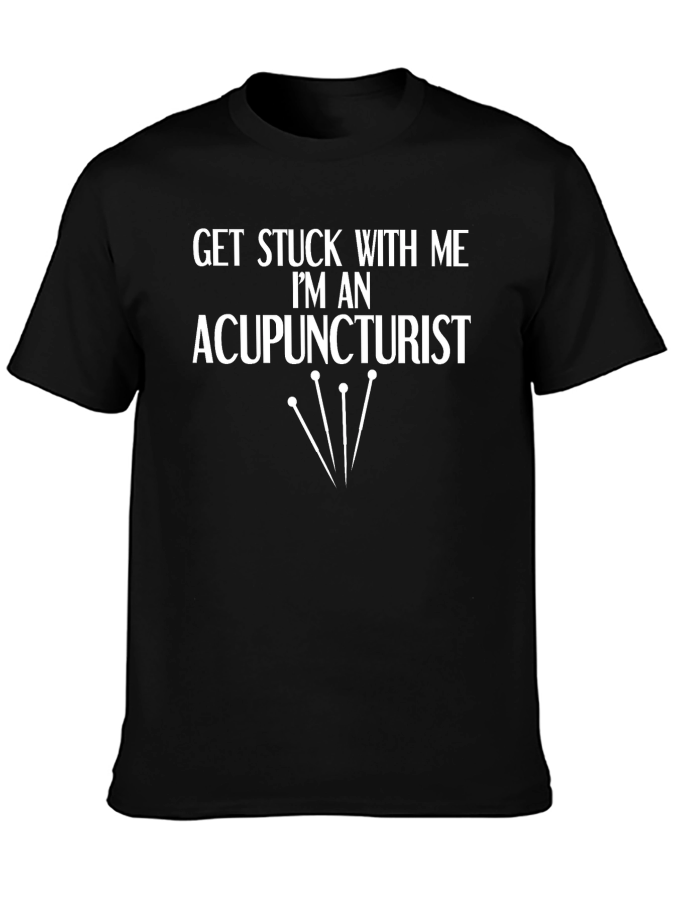 Camiseta Negra Acupunturista: ¡Déjate Pinchar con Estilo!