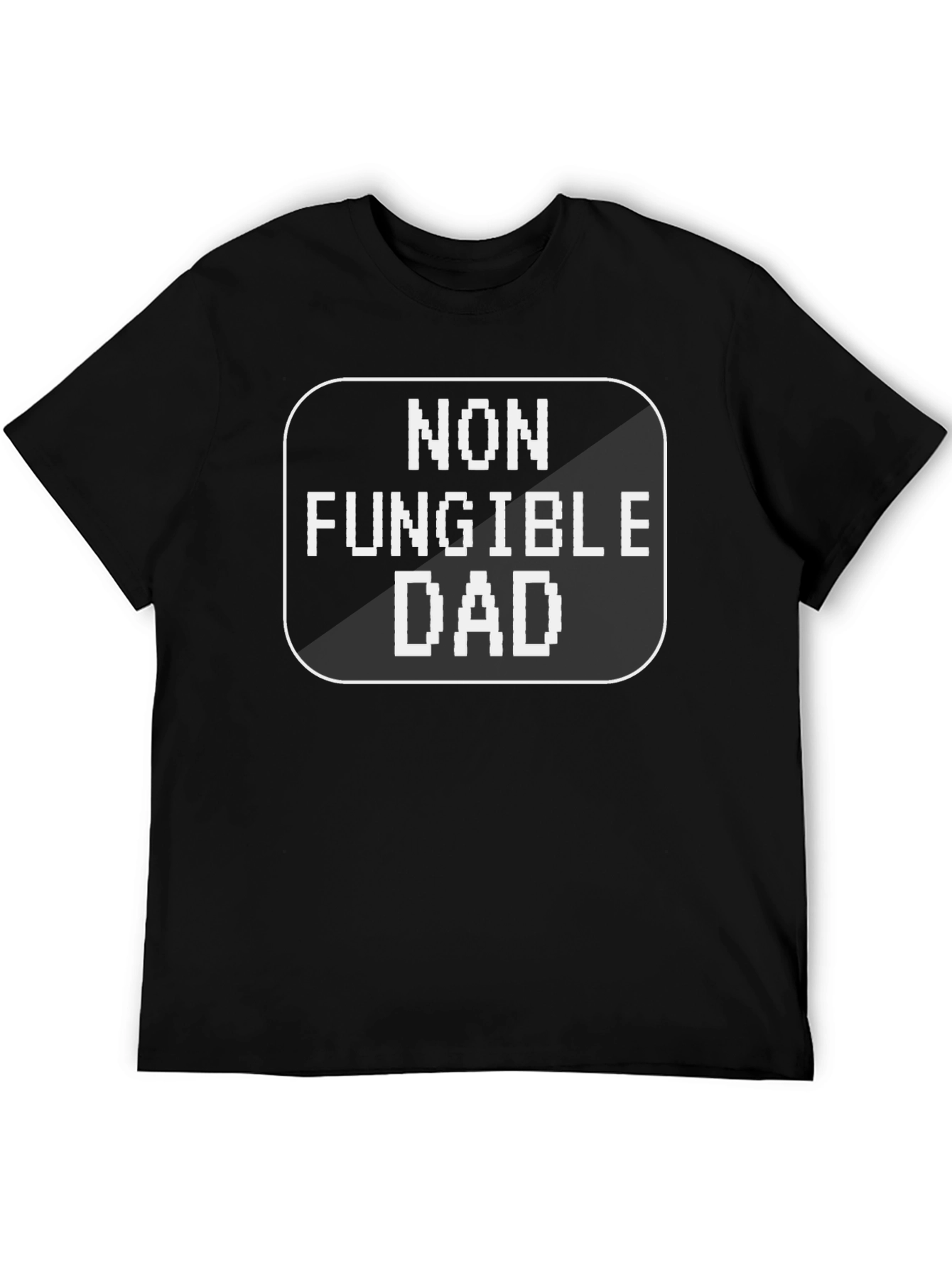 Camiseta Negra Non Fungible Dad para Papás Modernos