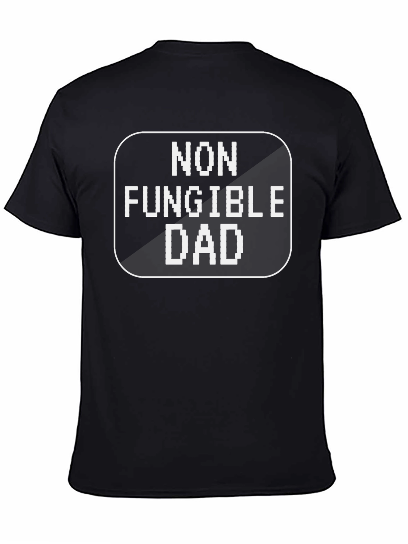 Camiseta Negra Non Fungible Dad para Papás Modernos