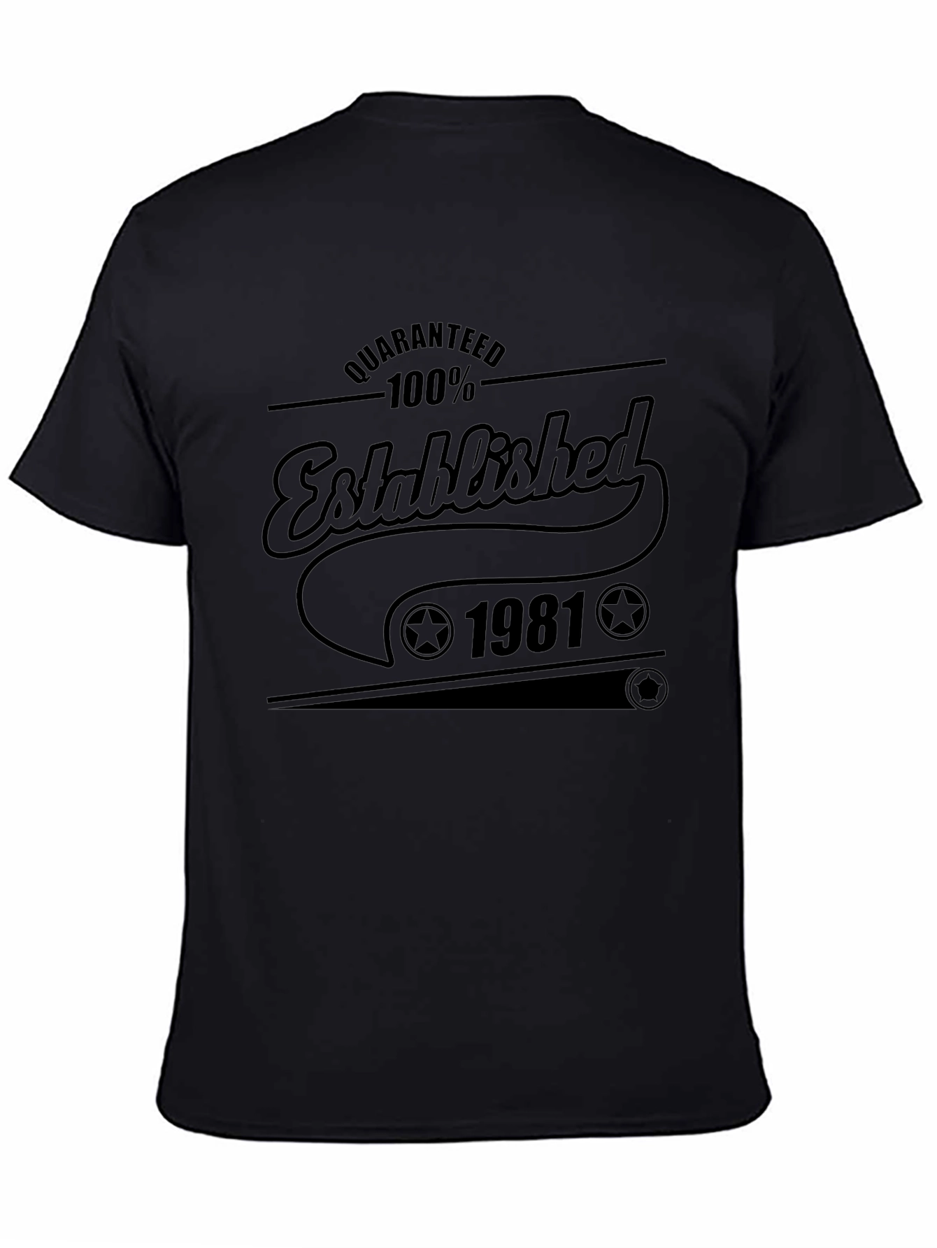 Camiseta Negra Established 1981