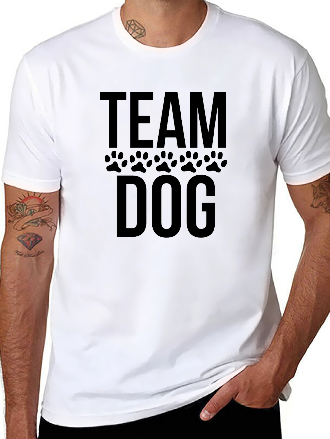 Camiseta Negra Team Dog
