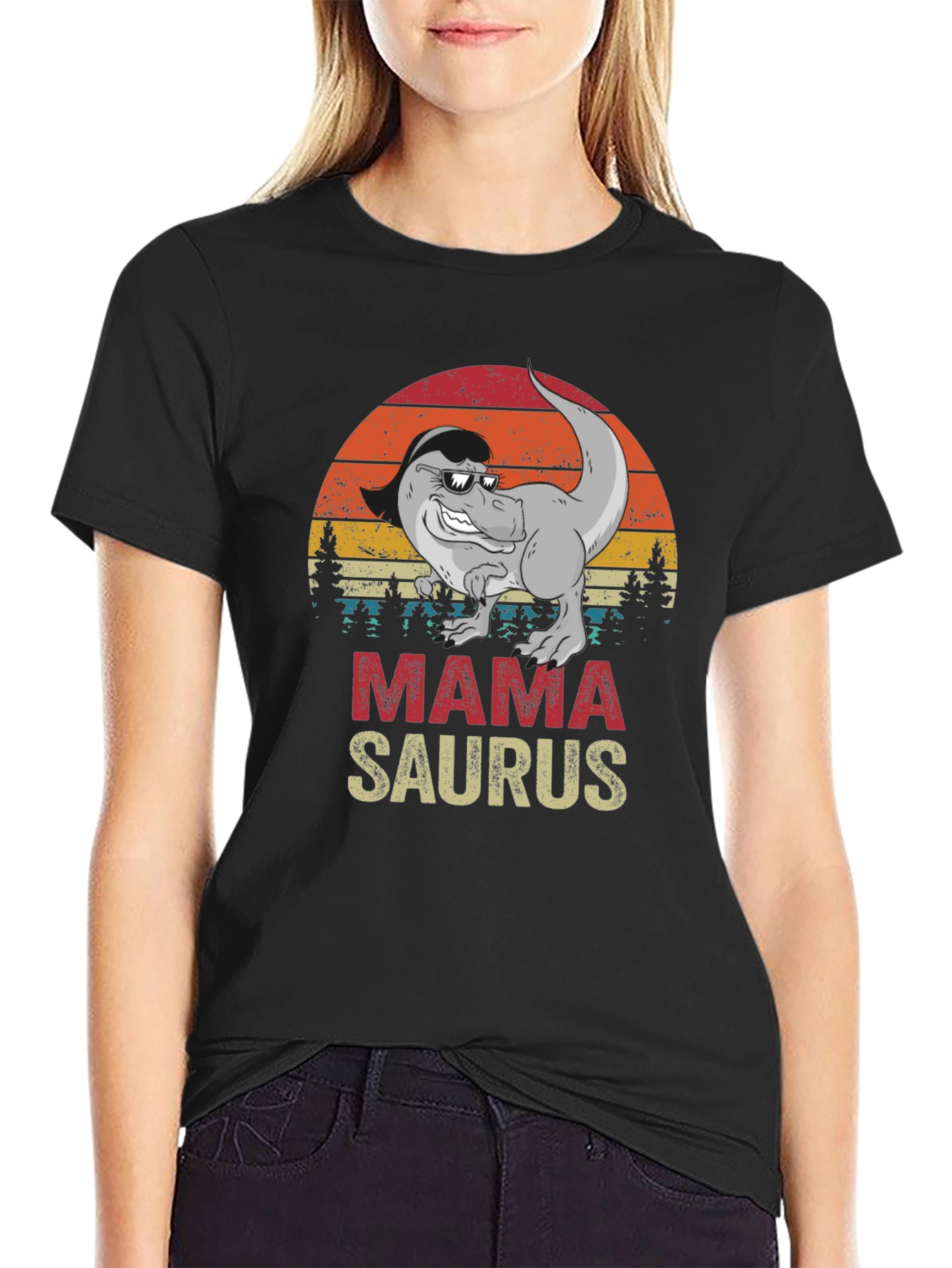 Camiseta Mama Saurus Divertida para Mamás