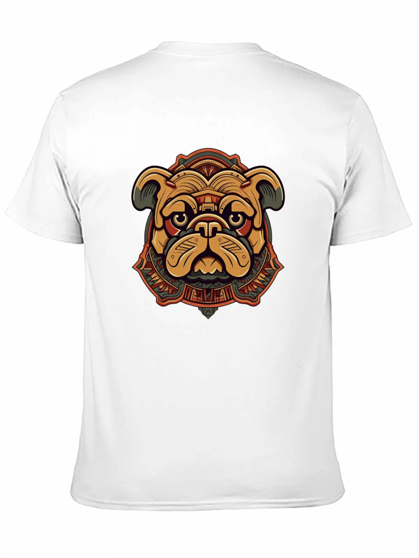 Camiseta Negra Bulldog Estilizado