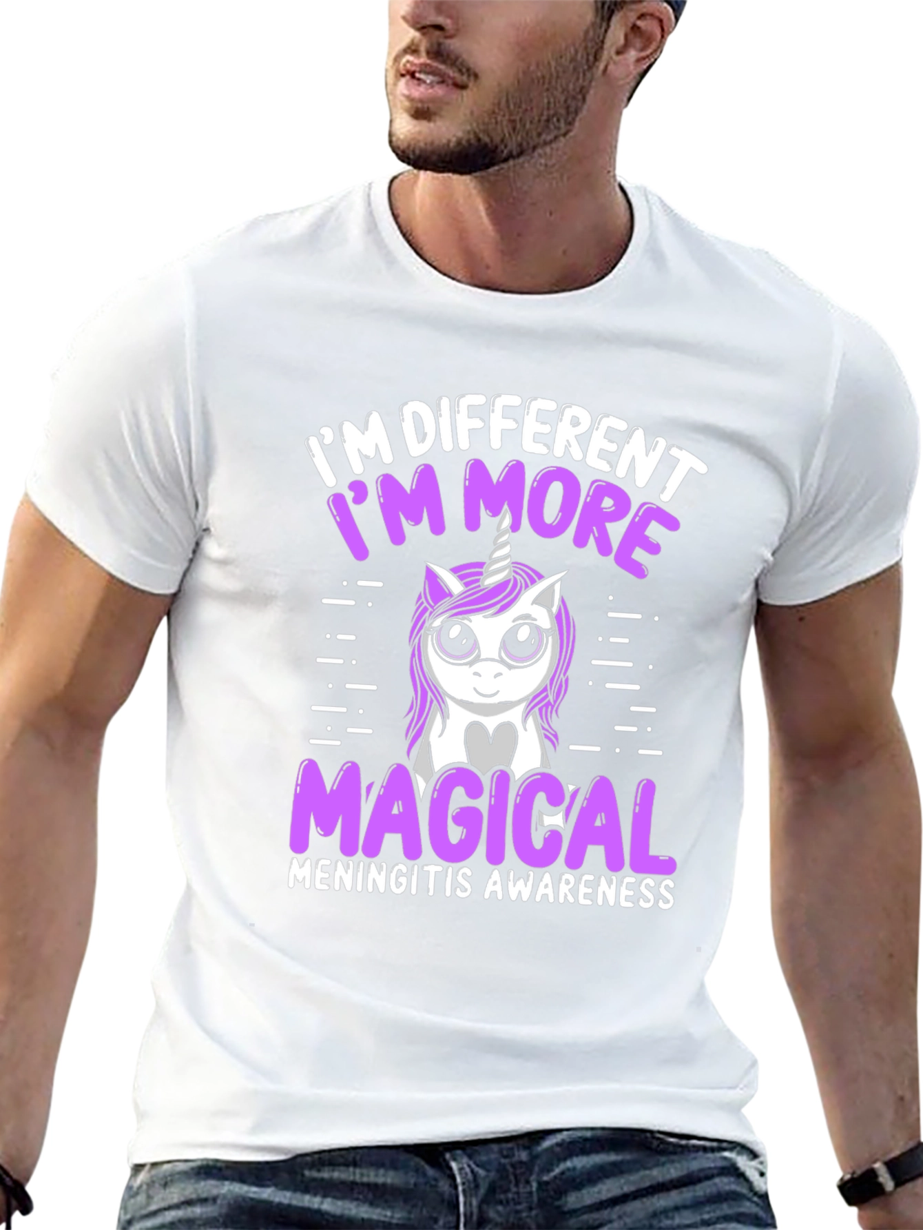 Meningitis Awareness Unicorn Tee