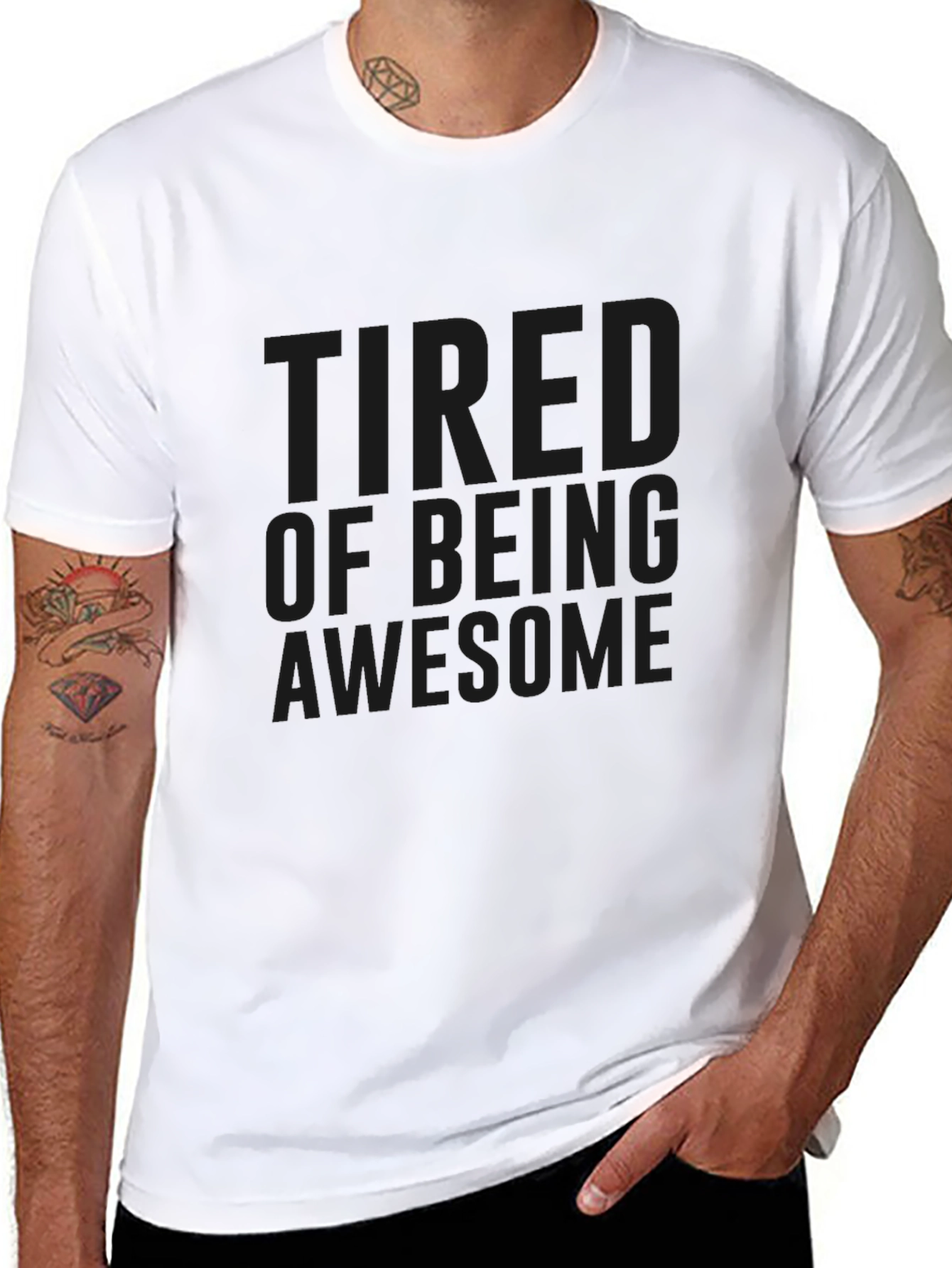 Camiseta Negra: Cansado de Ser Asombroso