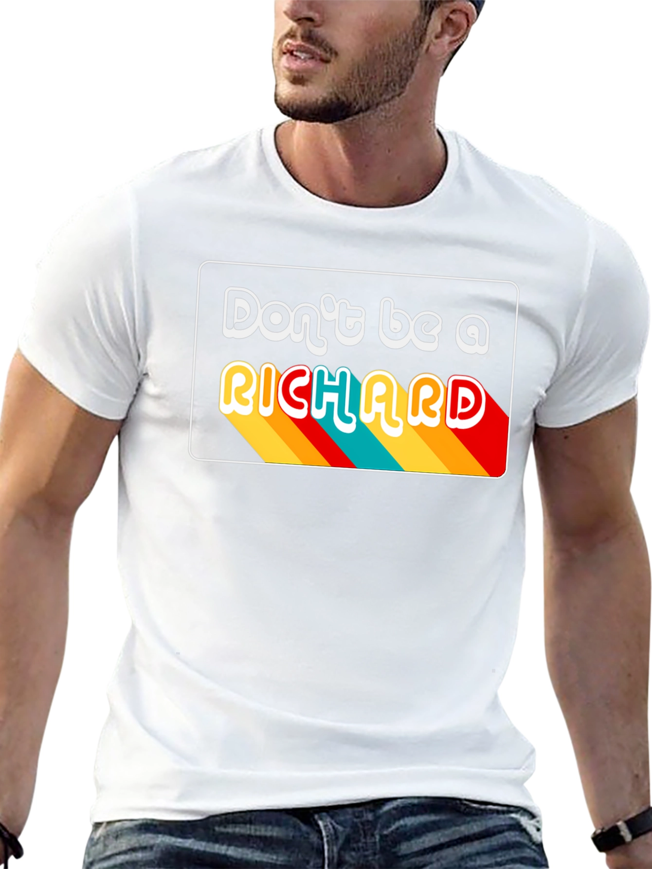 Camiseta Negra Dont be a RICHARD Retro