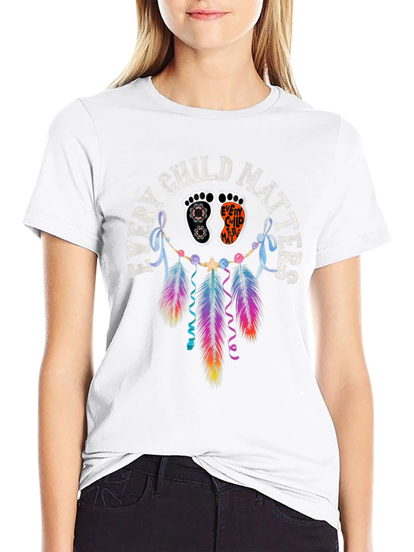 Camiseta Every Child Matters Diseño de Pies