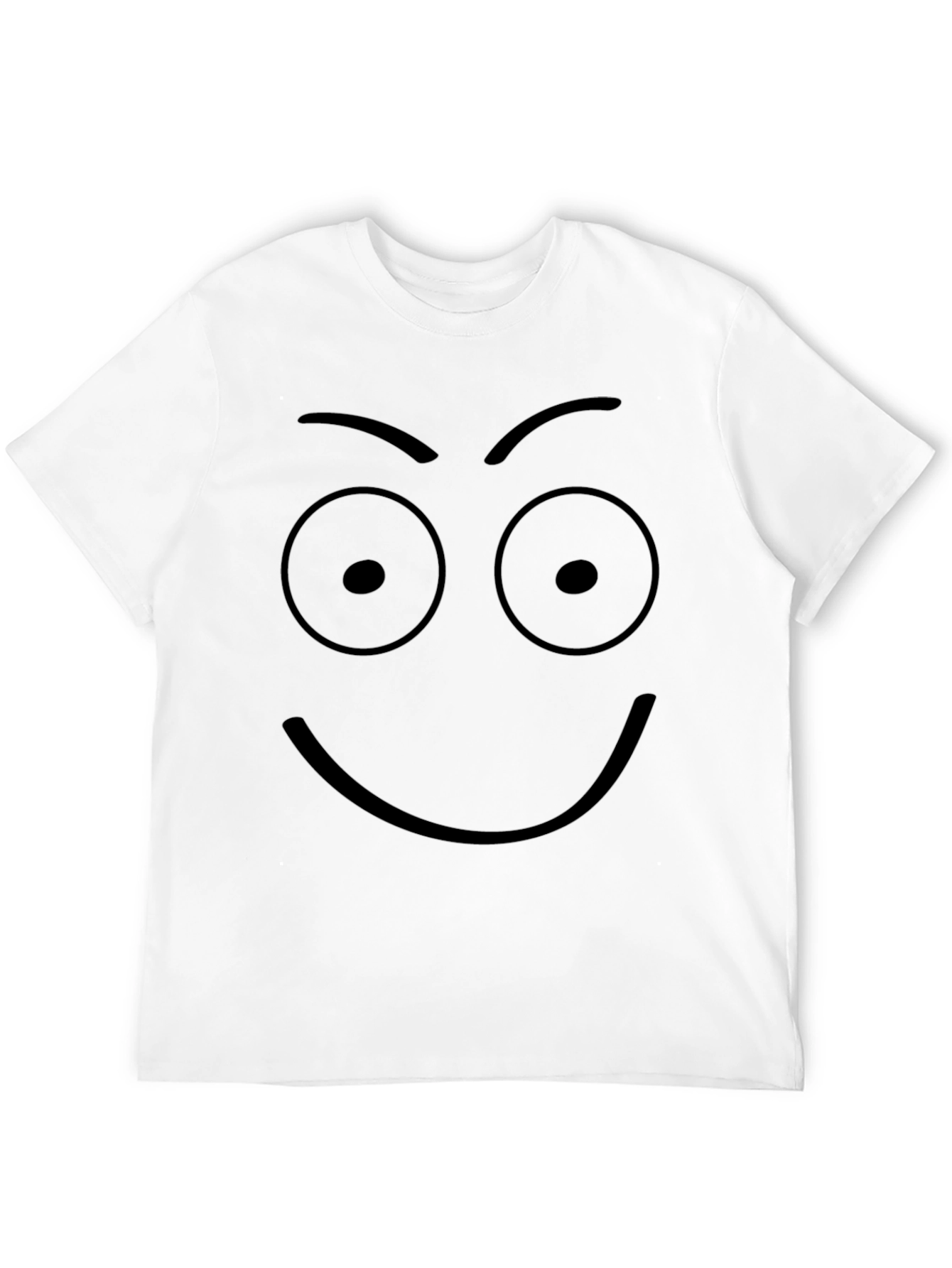 Camiseta Negra con Cara Sonriente