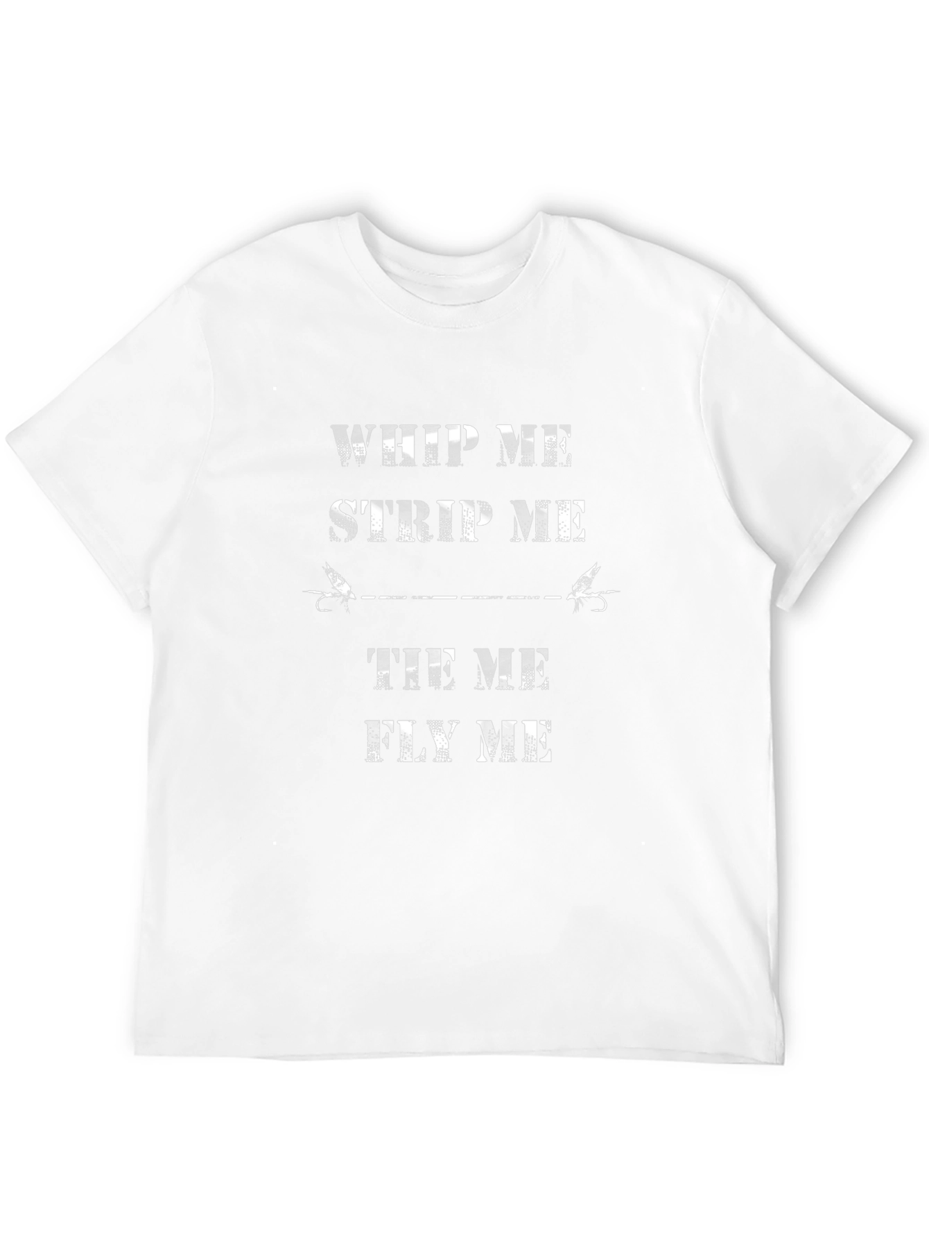 Camiseta Negra con Diseño de Pesca con Mosca