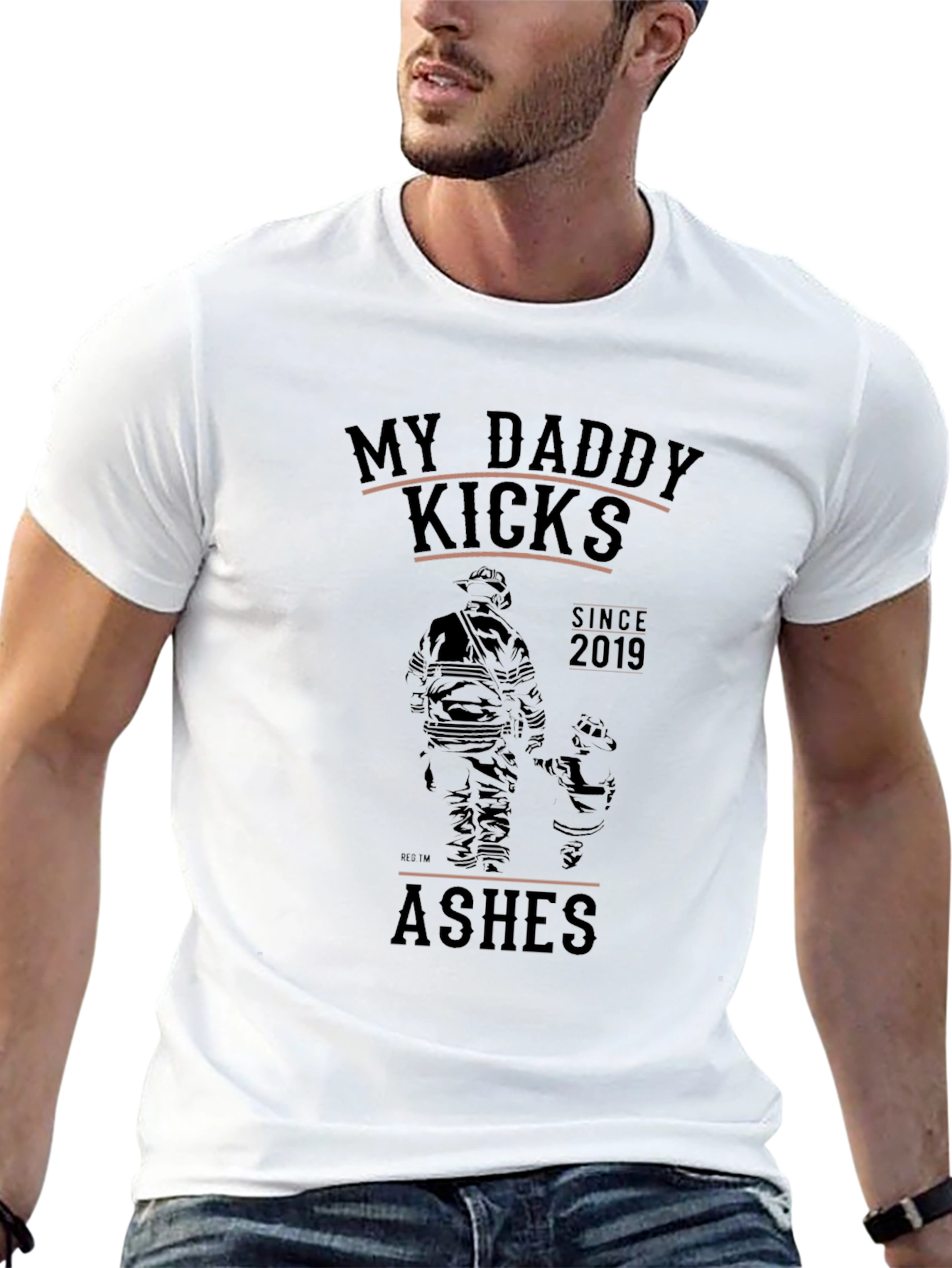 Camiseta Negra: Mi Papá Kicks Ashes Desde 2019