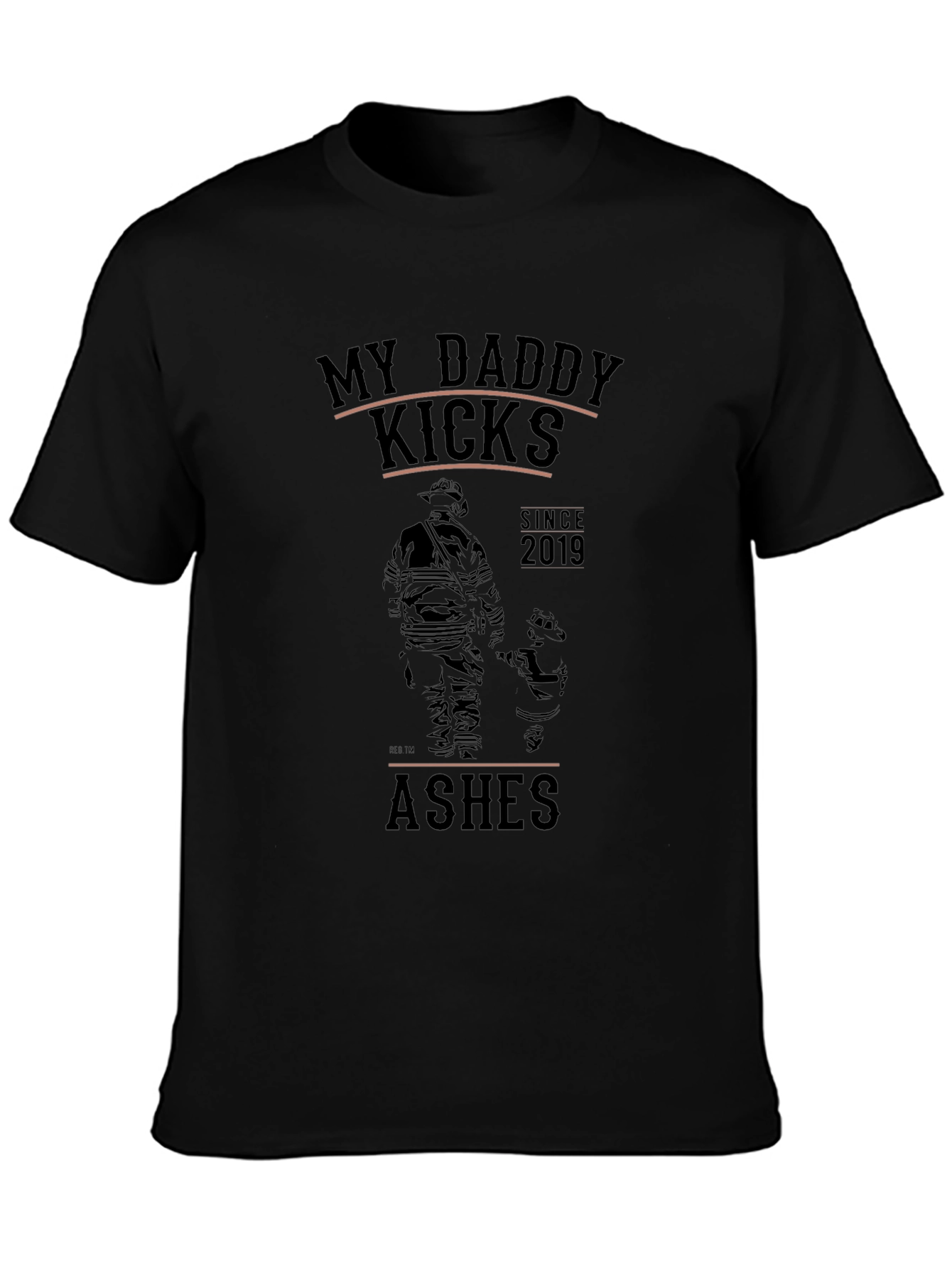Camiseta Negra: Mi Papá Kicks Ashes Desde 2019