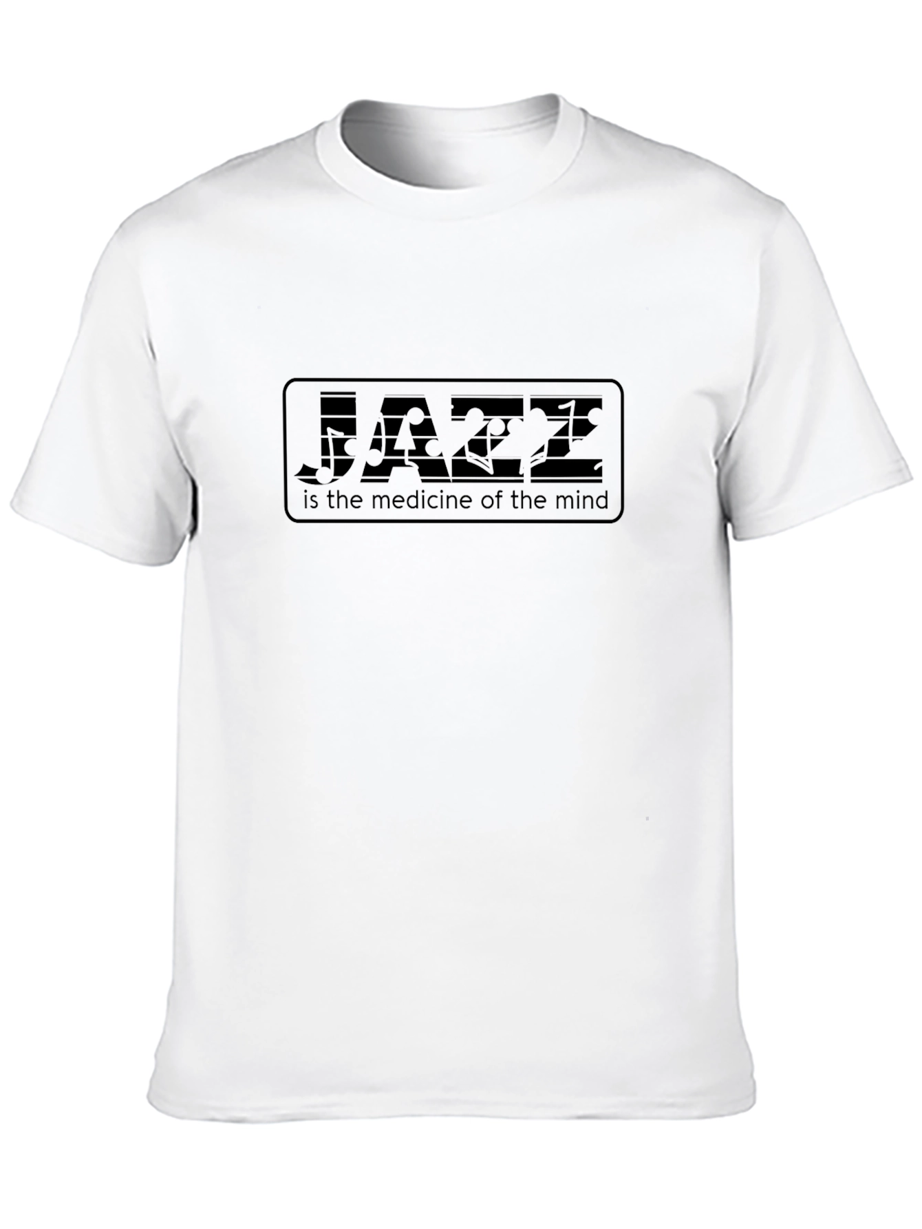 Camiseta Negra: Jazz Medicina para el Alma