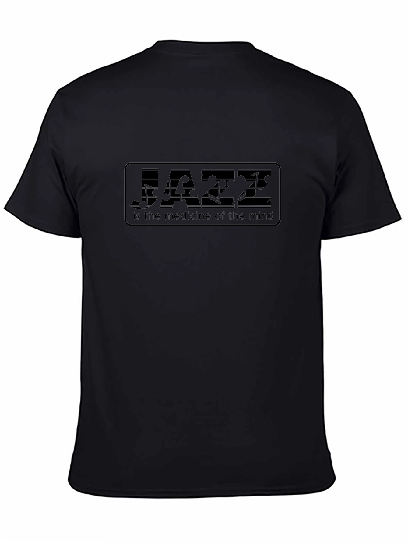 Camiseta Negra: Jazz Medicina para el Alma