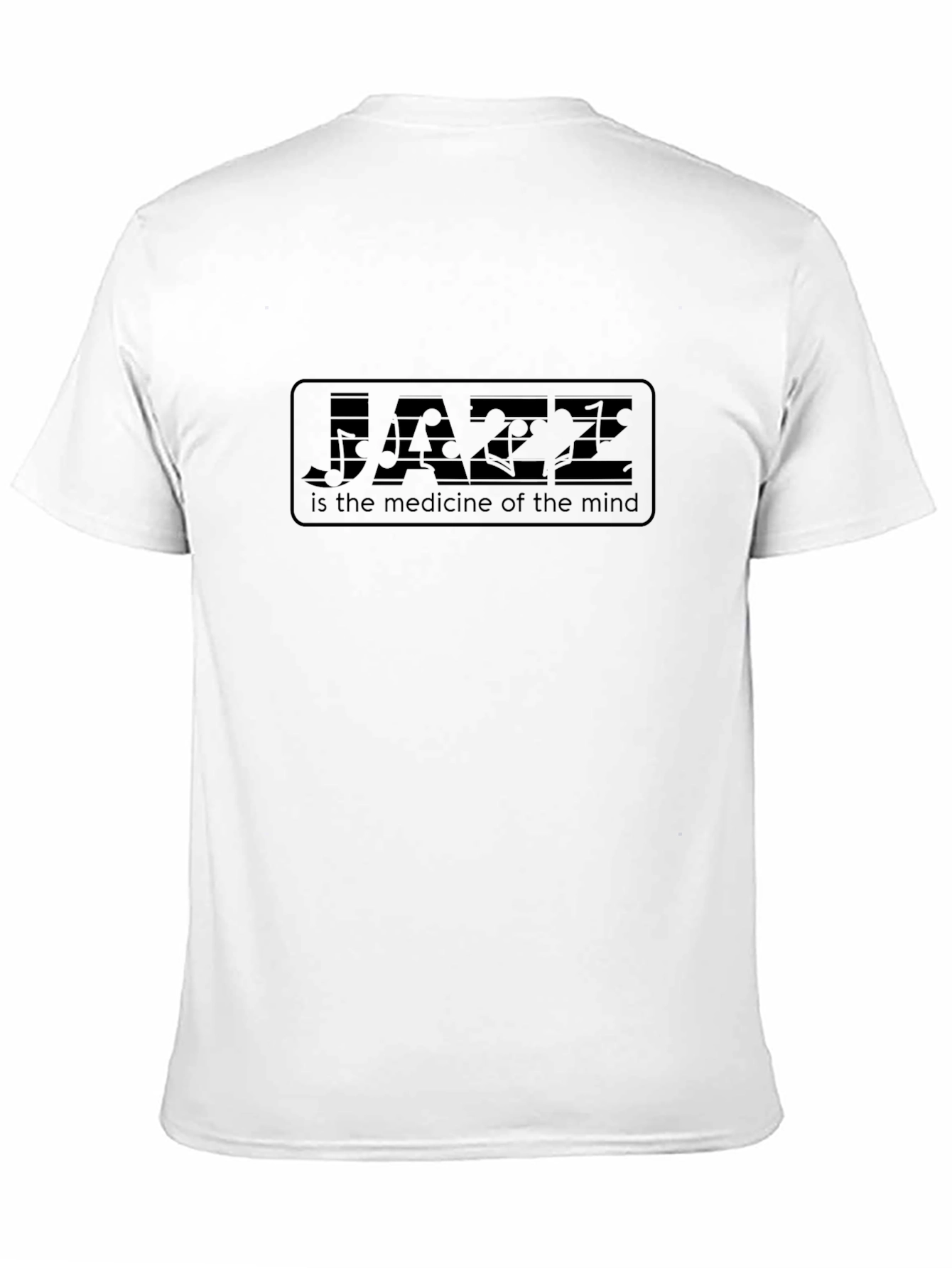 Camiseta Negra: Jazz Medicina para el Alma