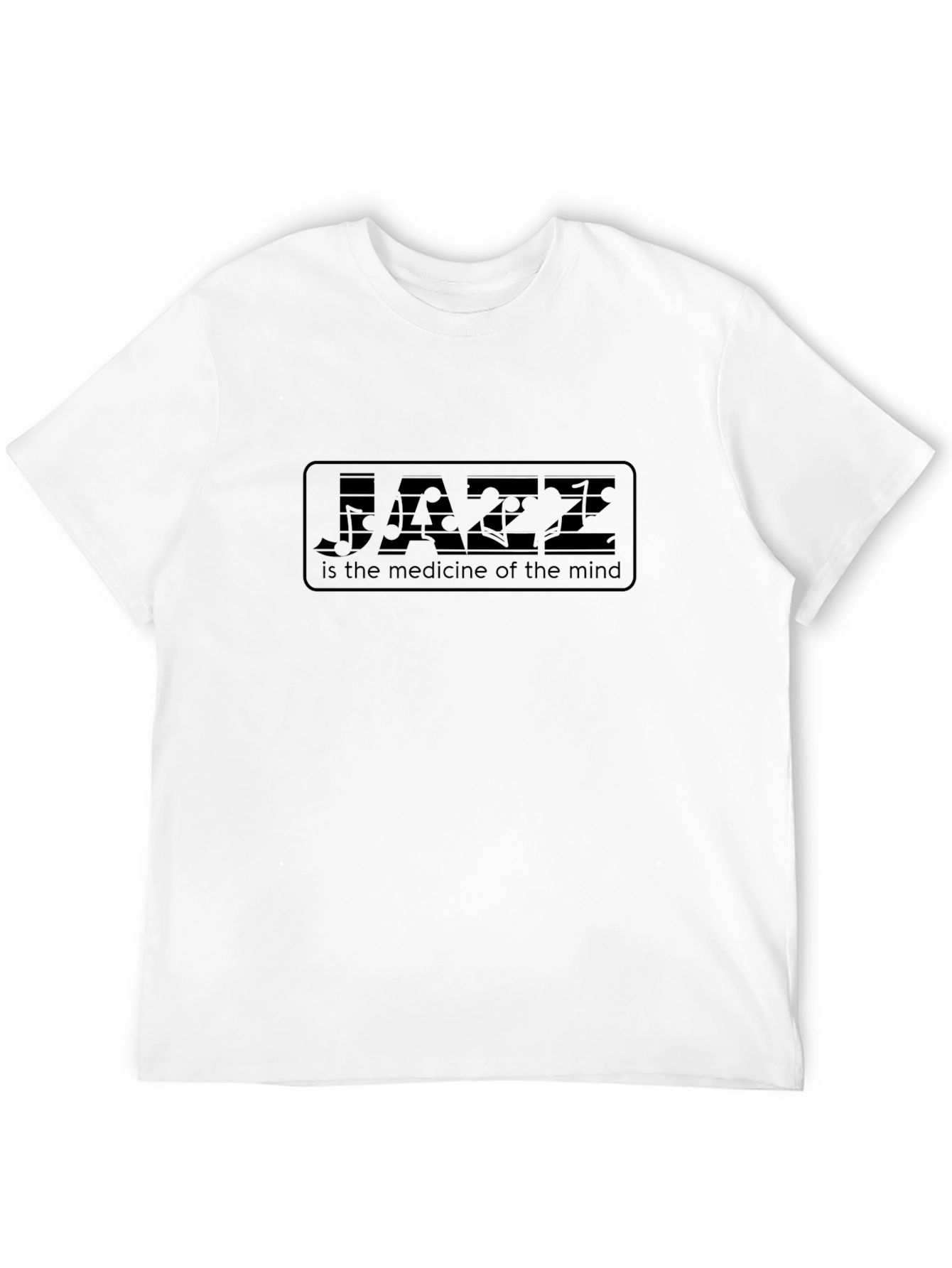 Camiseta Negra: Jazz Medicina para el Alma