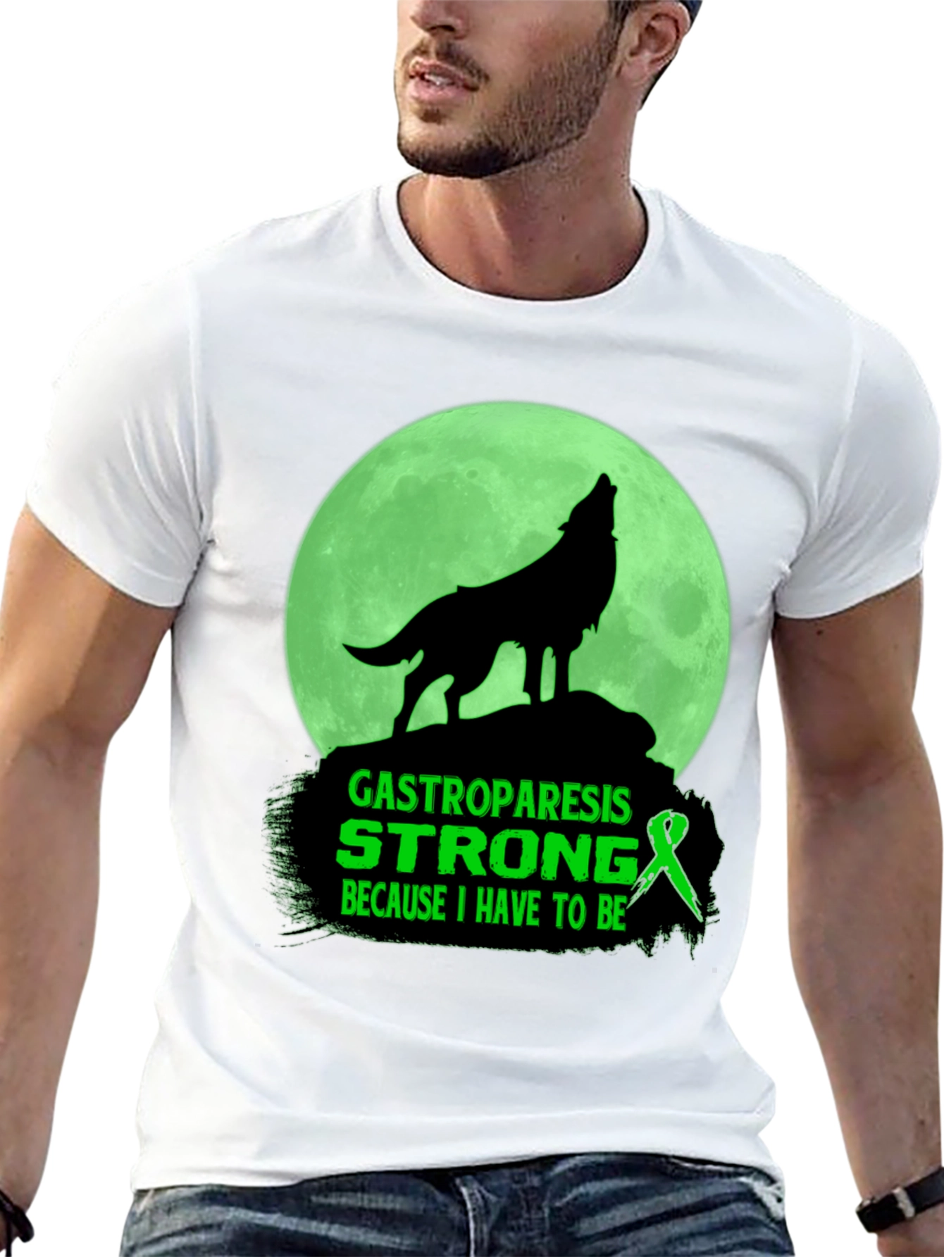 Camiseta Gastroparesia Wolf Strong