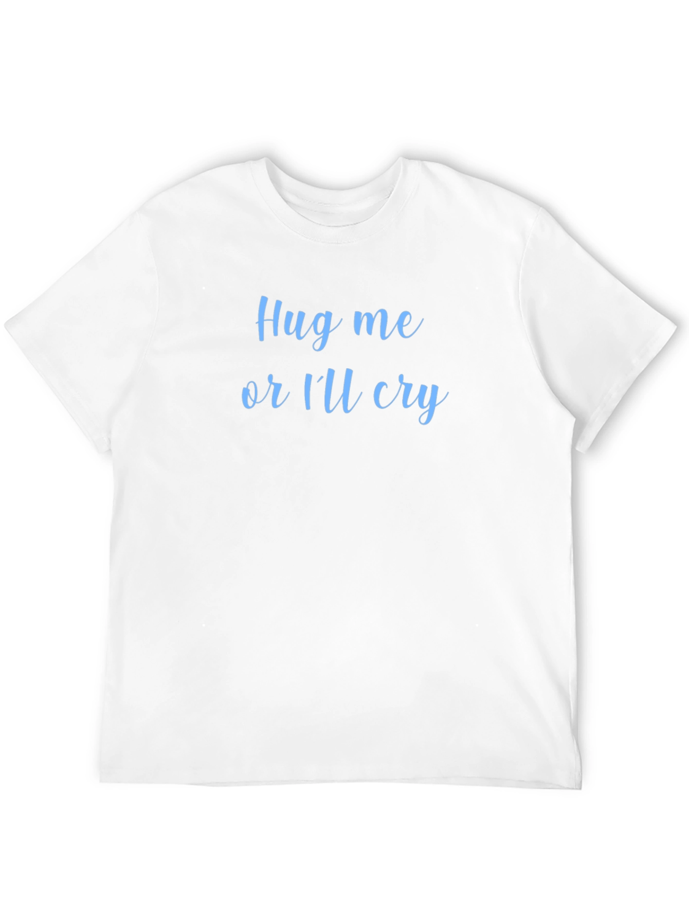 Camiseta Negra Abrázame o Lloraré