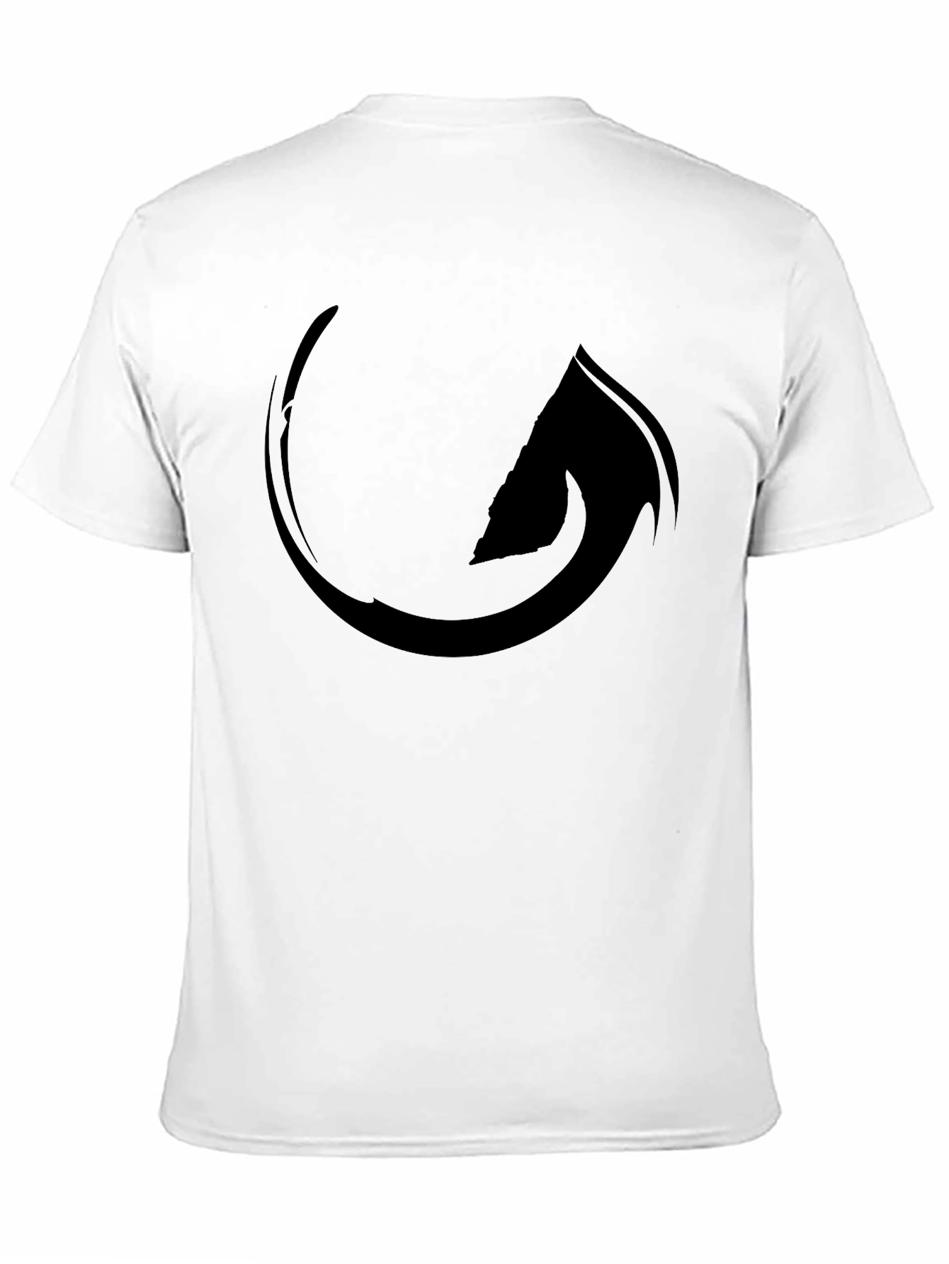 Camiseta Negra con Diseño Abstracto