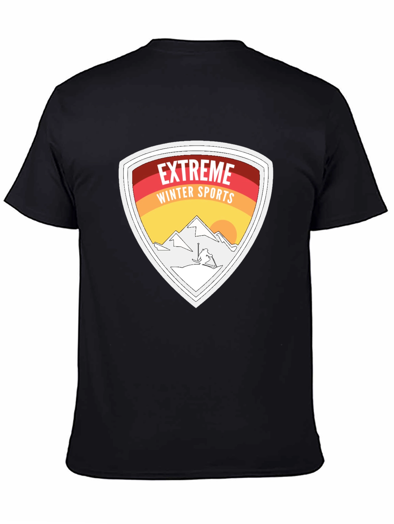 Camiseta Negra Deportes Extremos Invierno