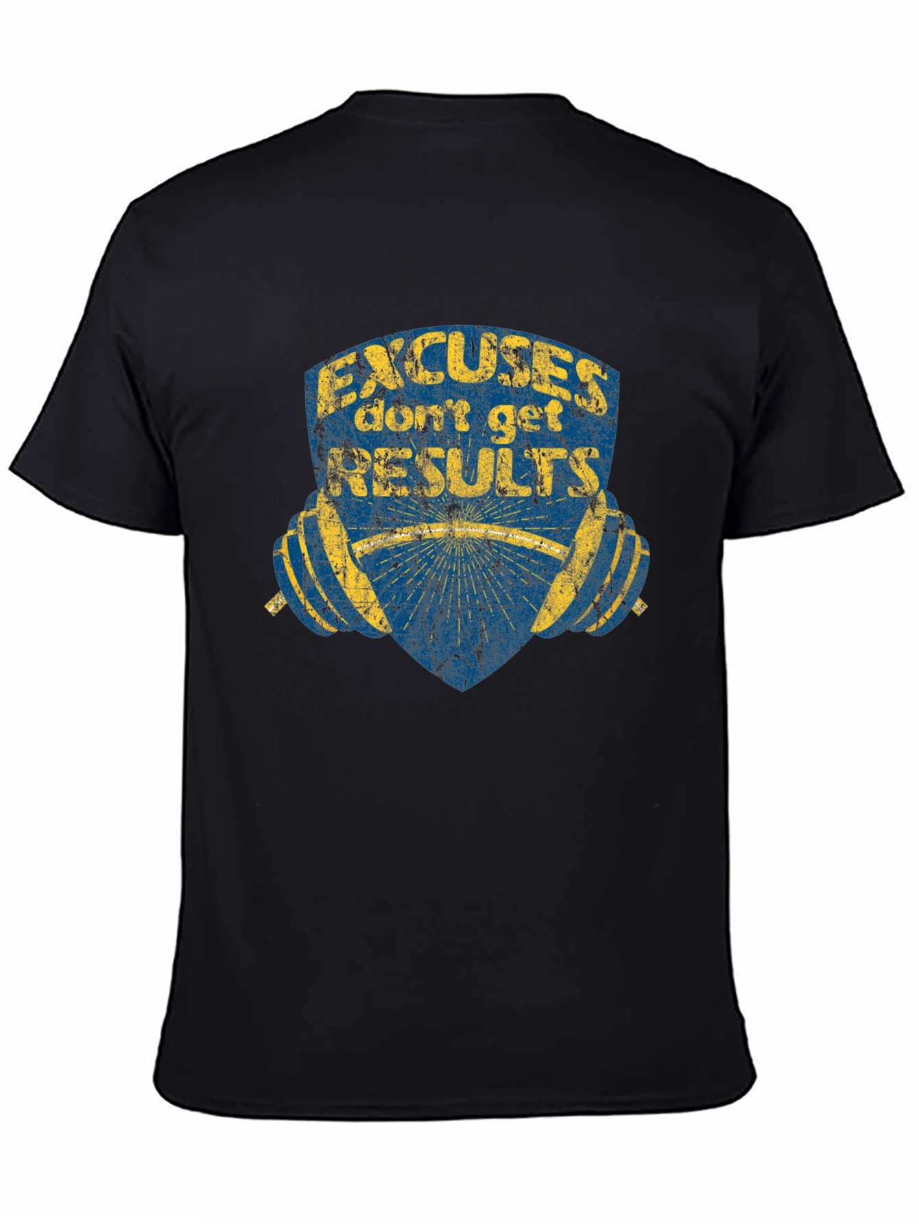 Camiseta Negra de Entrenamieno - Sin Excusas