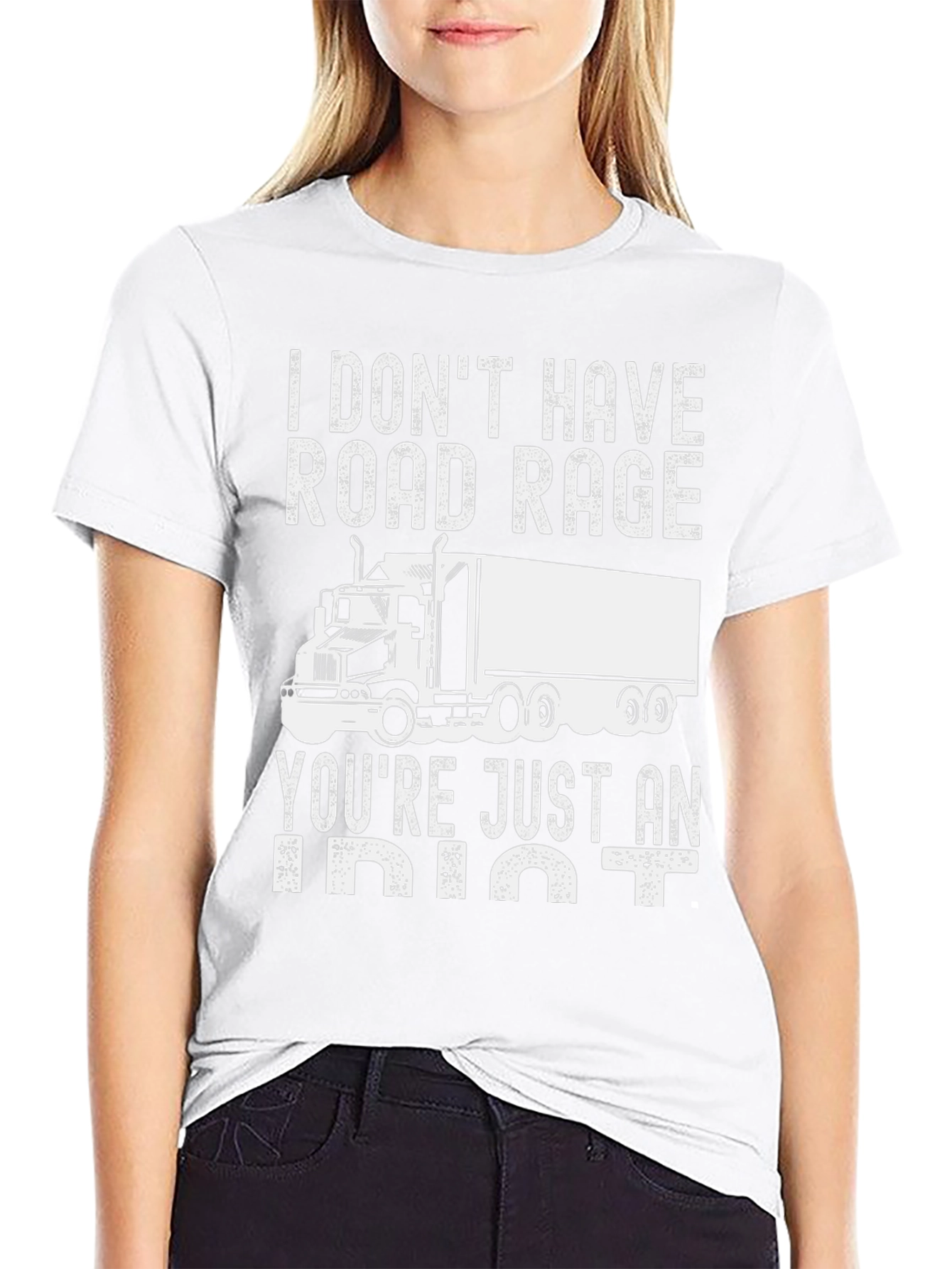 Camiseta Trucker: Sin Ira al Volante Solo Idiotas
