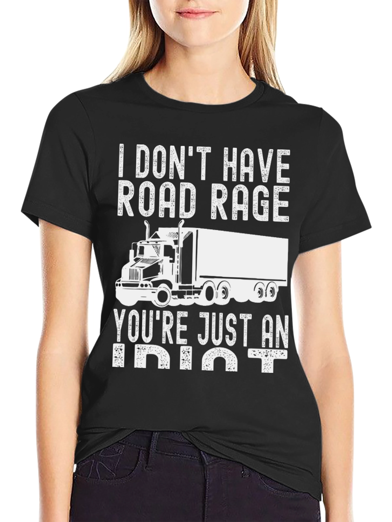 Camiseta Trucker: Sin Ira al Volante Solo Idiotas