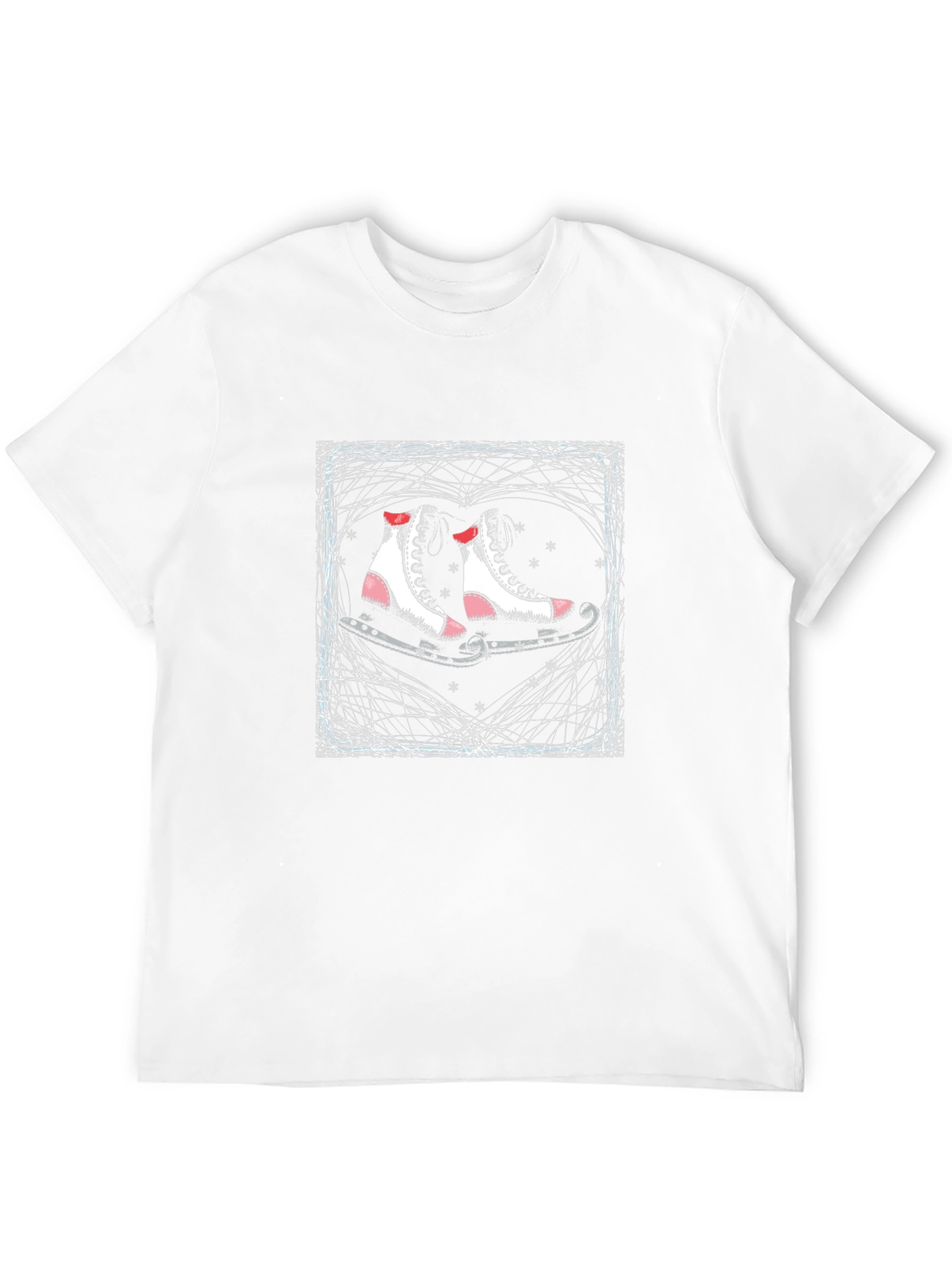 Camiseta Negra con Patines Artísticos Románticos