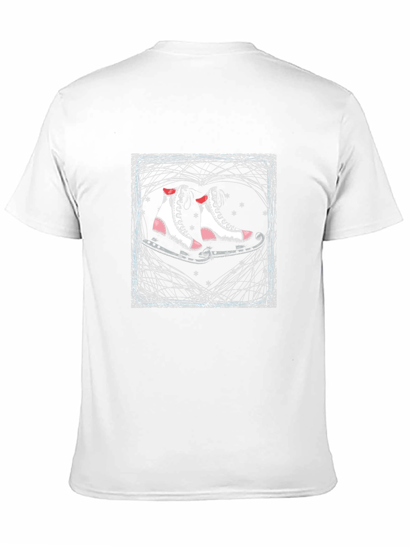 Camiseta Negra con Patines Artísticos Románticos