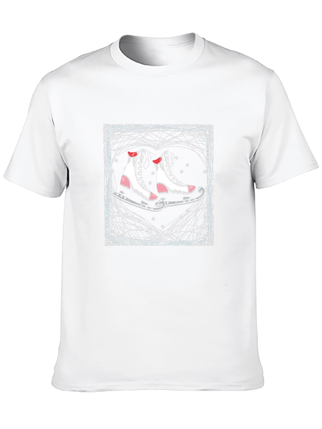 Camiseta Negra con Patines Artísticos Románticos