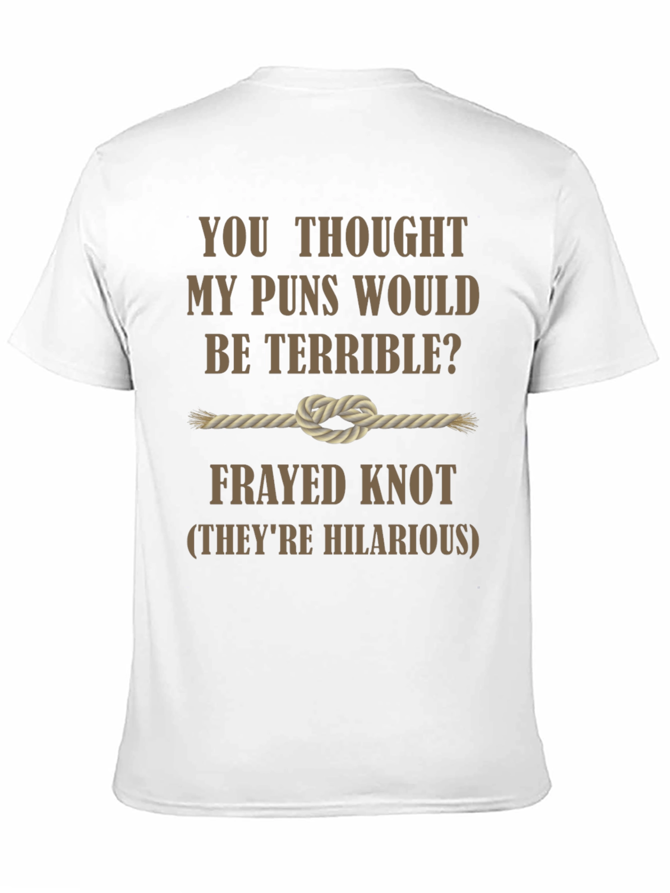 Camiseta Humorística Nudo Deshilachado: ¡Puns Hilarantes!