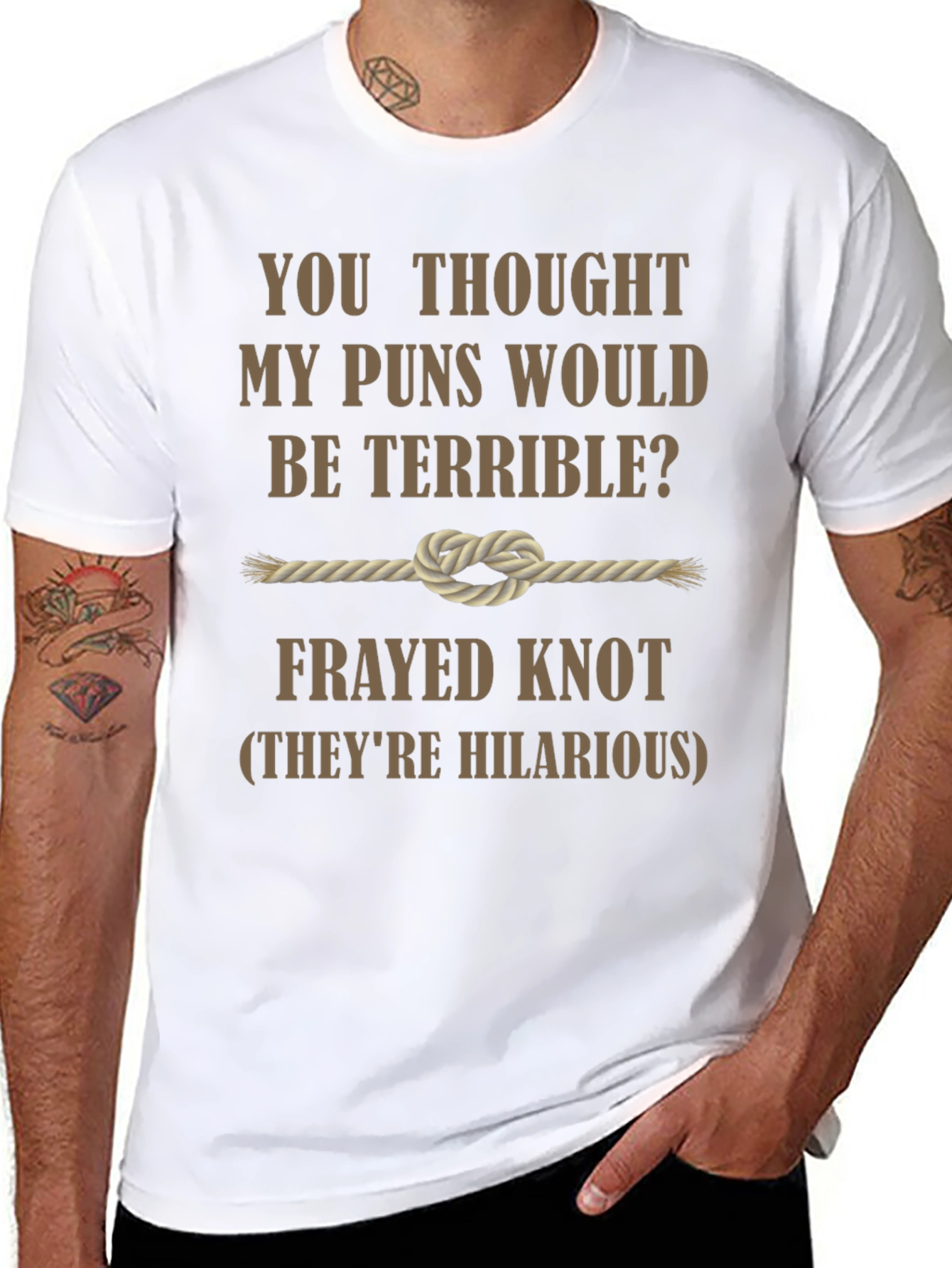 Camiseta Humorística Nudo Deshilachado: ¡Puns Hilarantes!