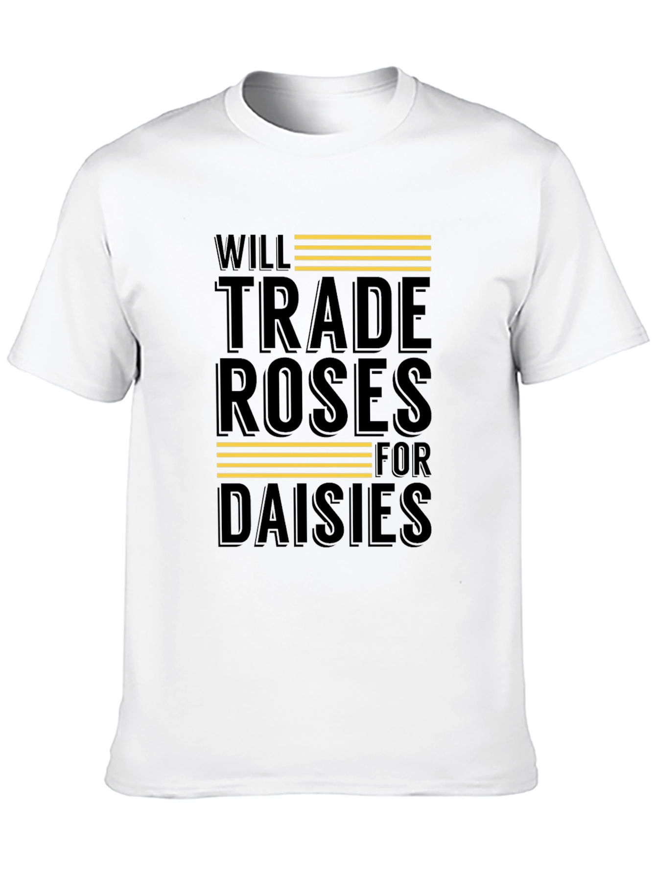 Camiseta Negra: Rosas por Margaritas