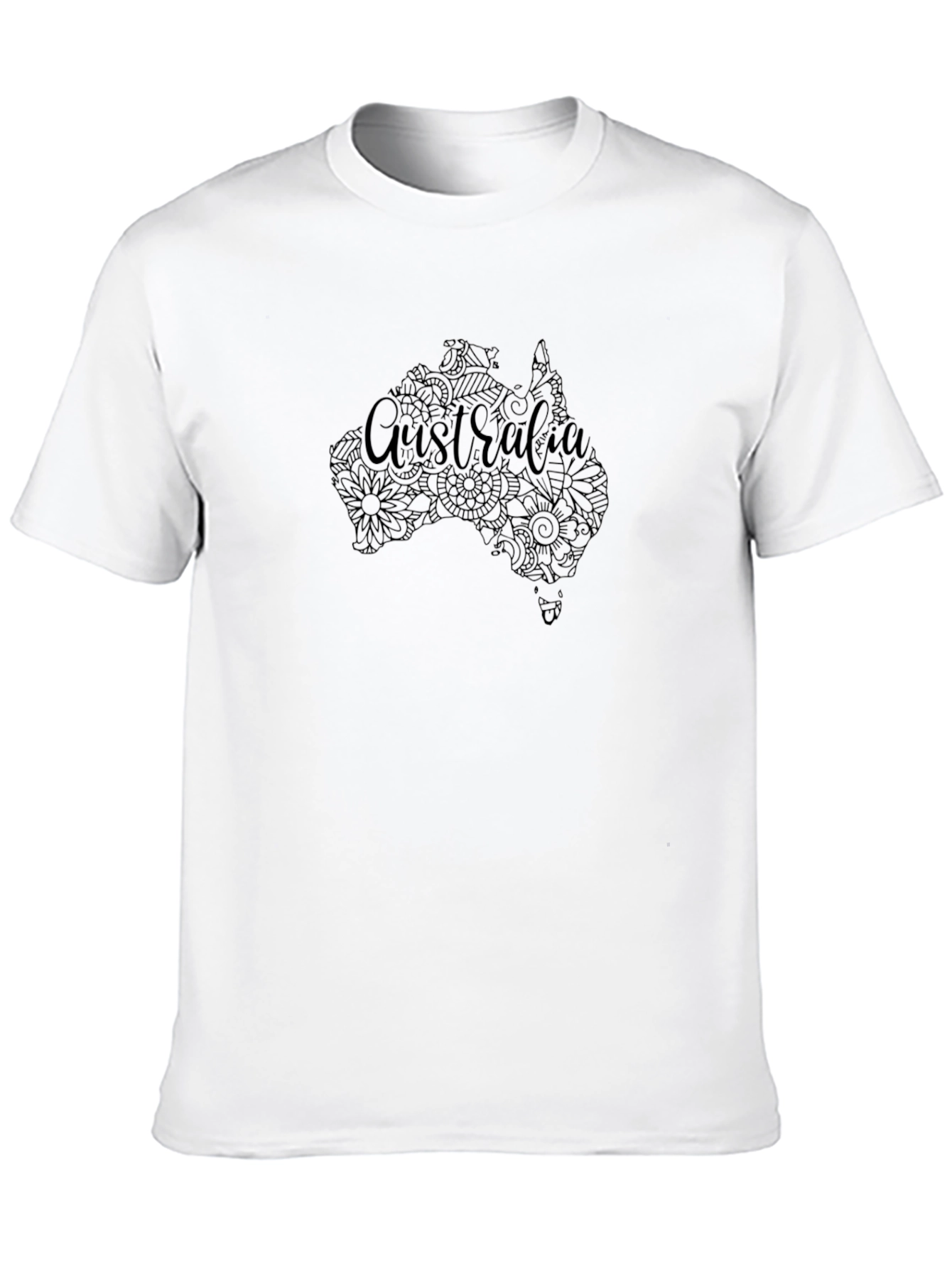 Camiseta Negra Australia Floral