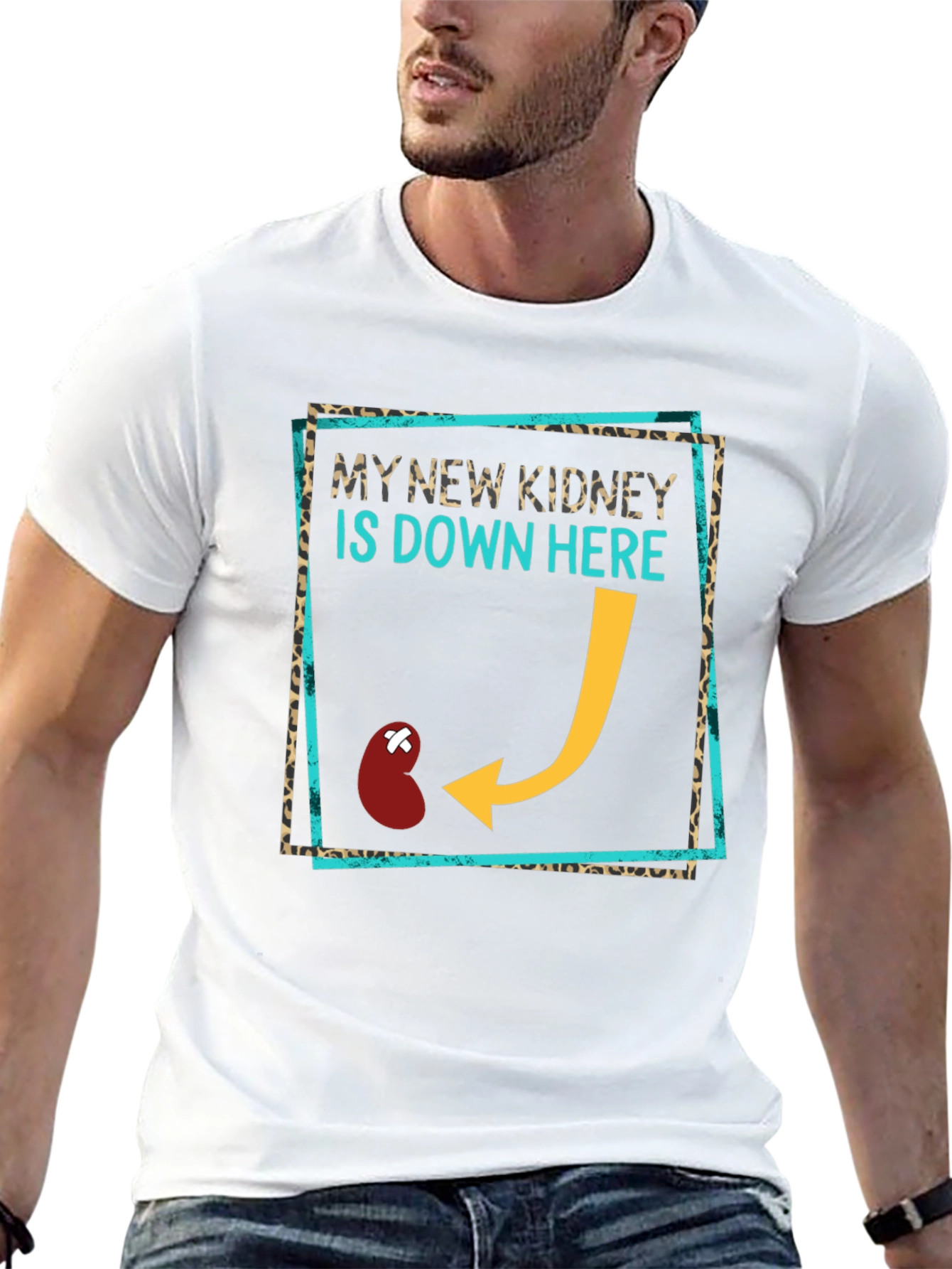 Camiseta Divertida Trasplante Riñón - Mi Nuevo Riñón