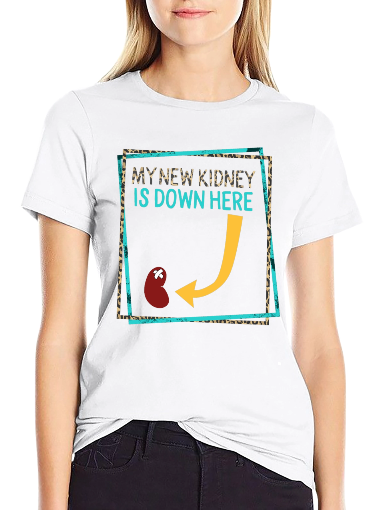 Camiseta Divertida Trasplante Riñón - Mi Nuevo Riñón