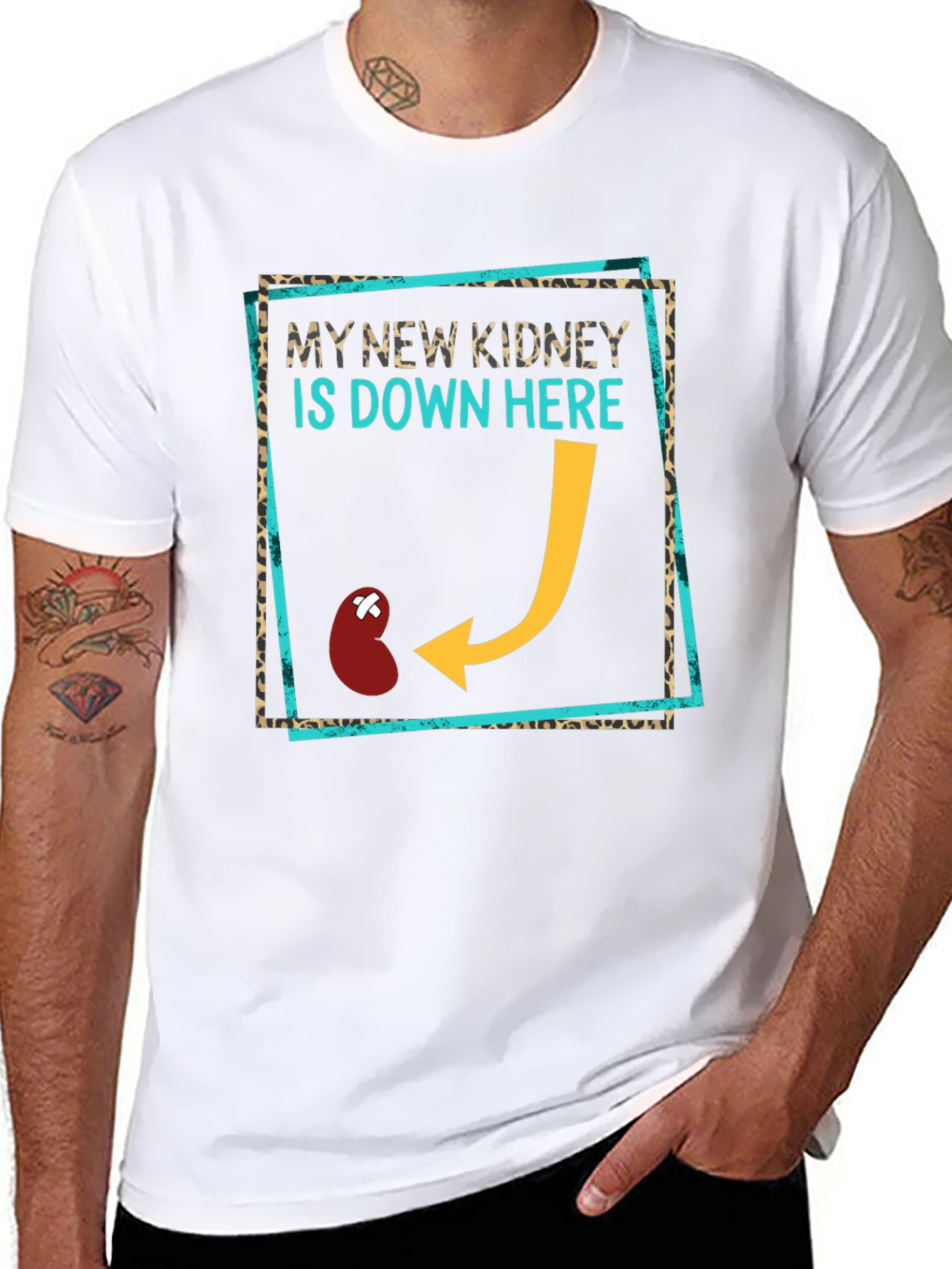 Camiseta Divertida Trasplante Riñón - Mi Nuevo Riñón