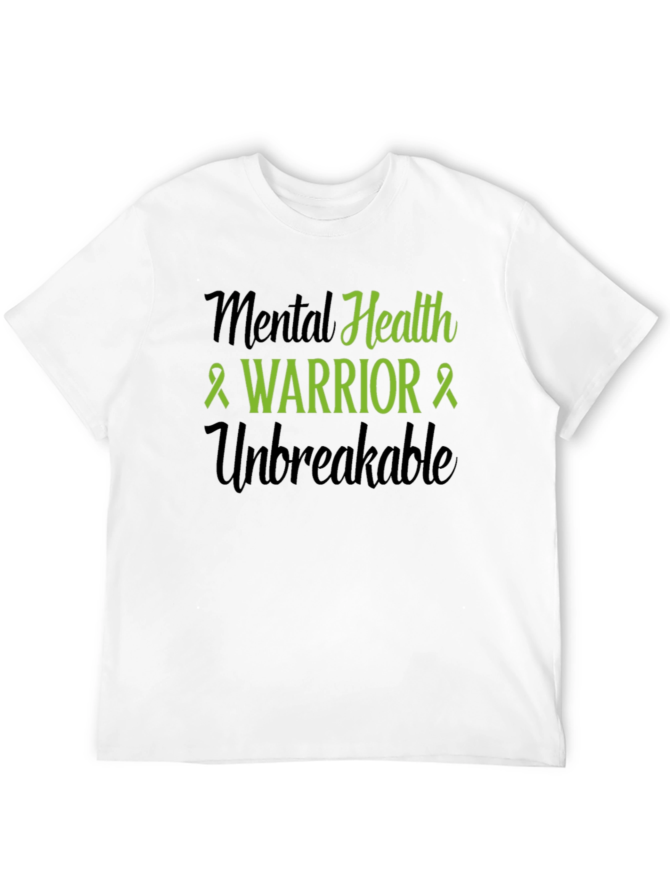 Camiseta Negra: Guerrero de la Salud Mental Unbreakable