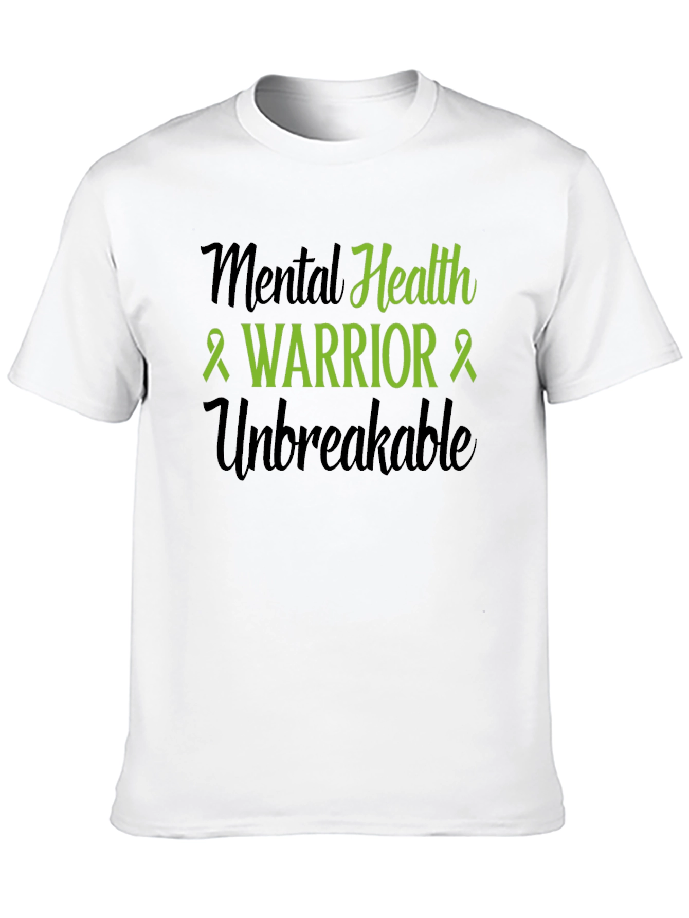 Camiseta Negra: Guerrero de la Salud Mental Unbreakable
