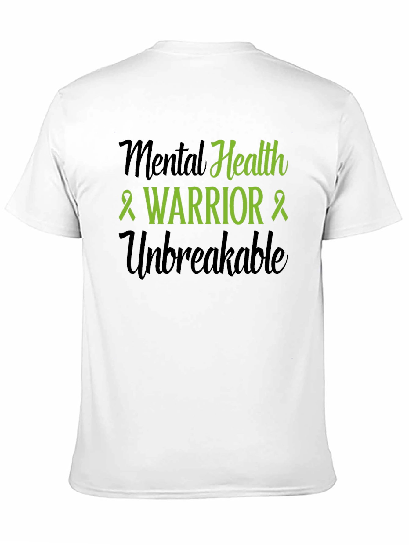 Camiseta Negra: Guerrero de la Salud Mental Unbreakable