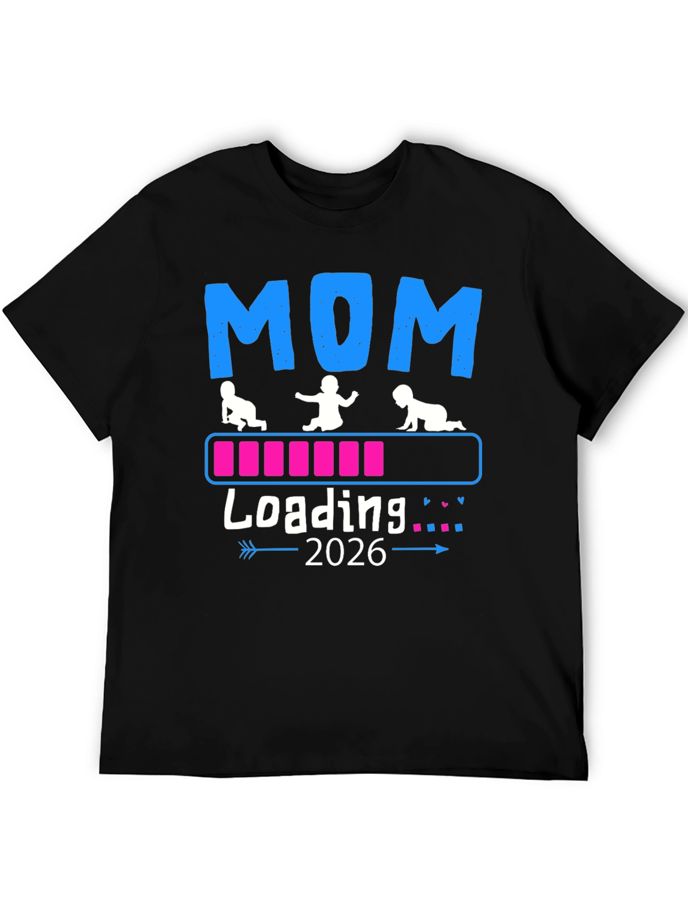 Camiseta Mamá Cargando 2026 - Anuncio de Bebé